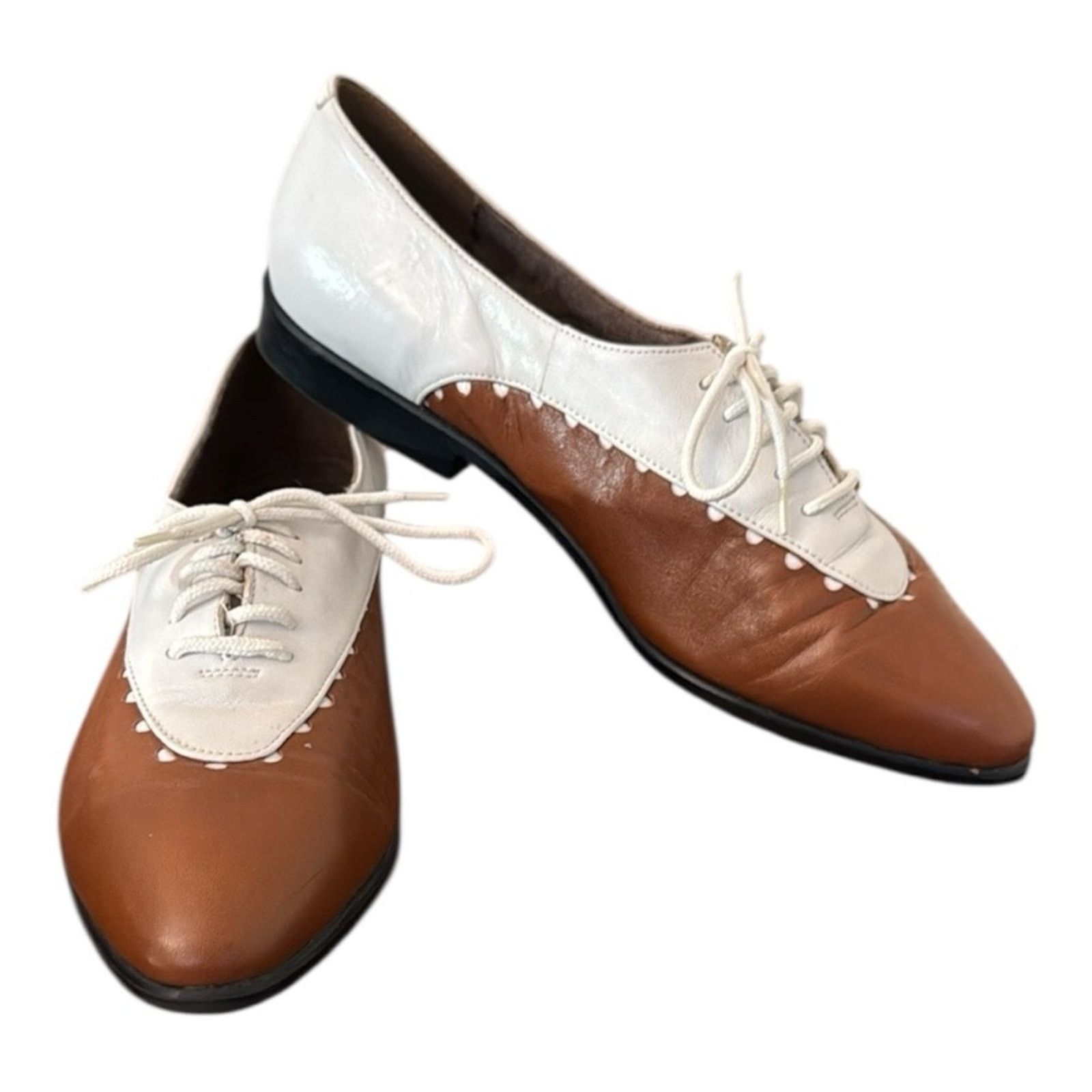 Vintage Vintage 80s Vittorio Ricci Leather Shoes Size 7.5 Size US 7.5 / IT 37.5 - 1 Thumbnail