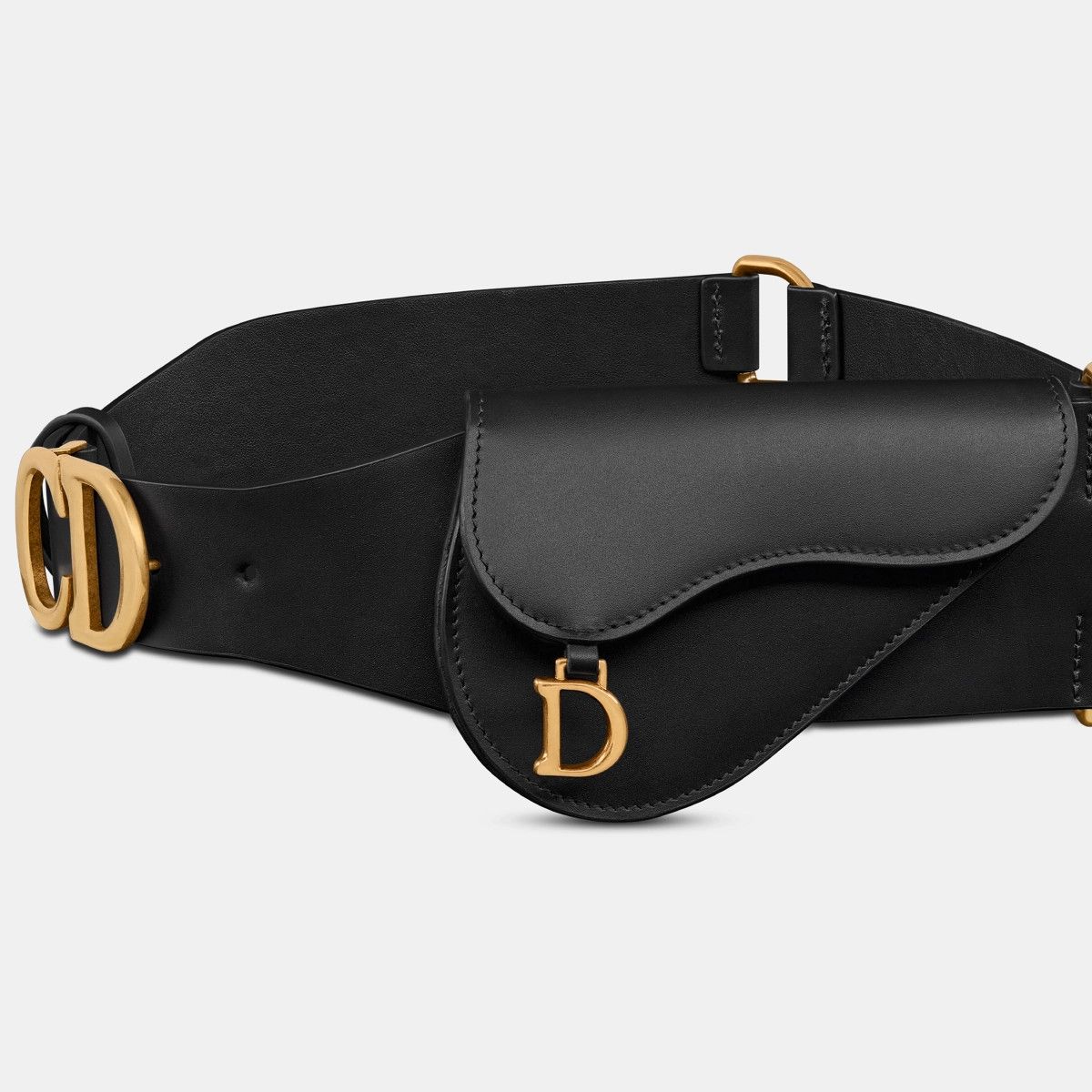 Dior o1bcso1str0126 Size:OS/Saddle Pouch Belt in Black Size ONE SIZE - 2 Thumbnail