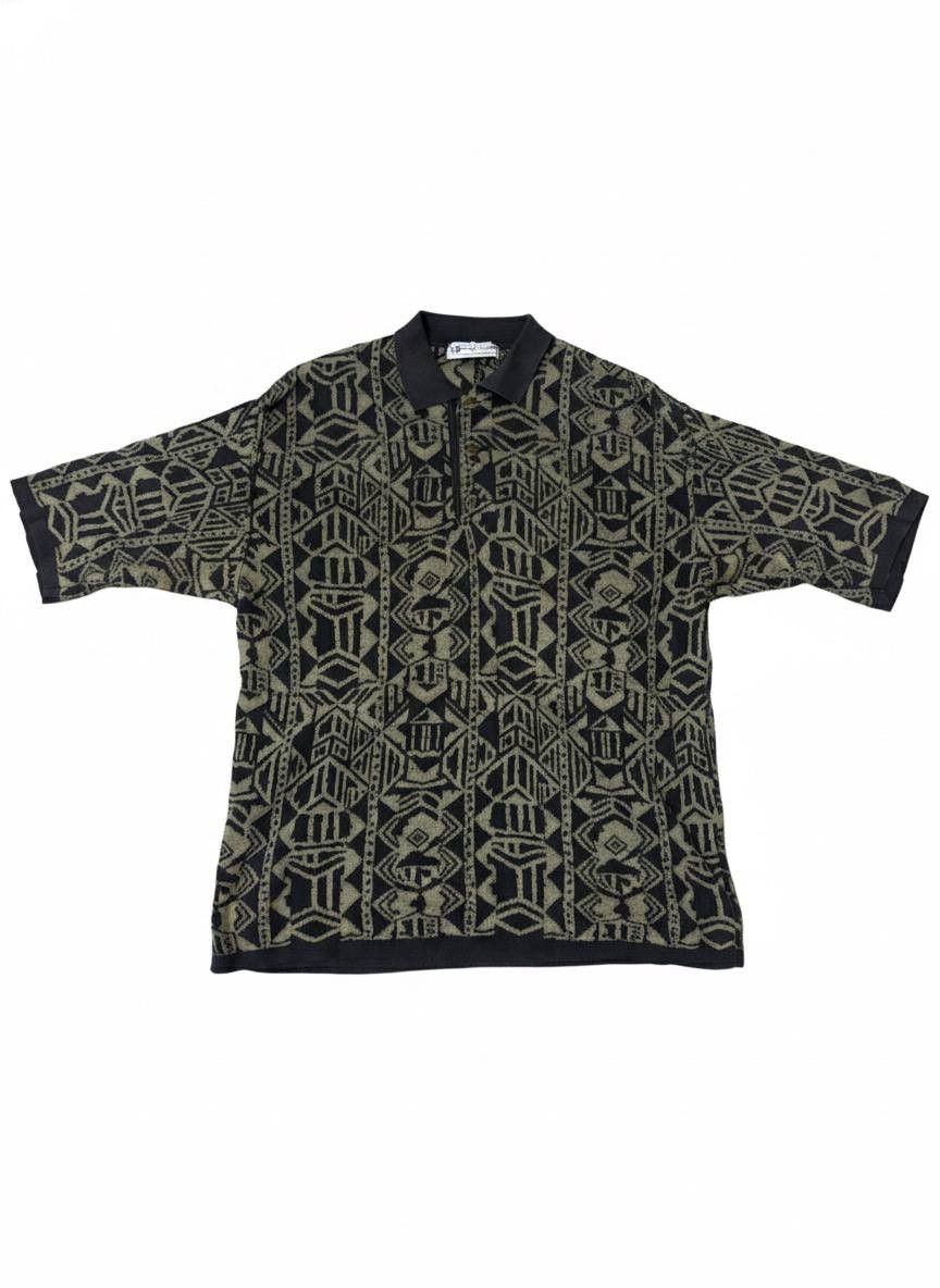 Charles Jourdan Vintage Charles Jourdan Monsieur Knitted Polo Shirt Size US XL / EU 56 / 4 - 2 Thumbnail