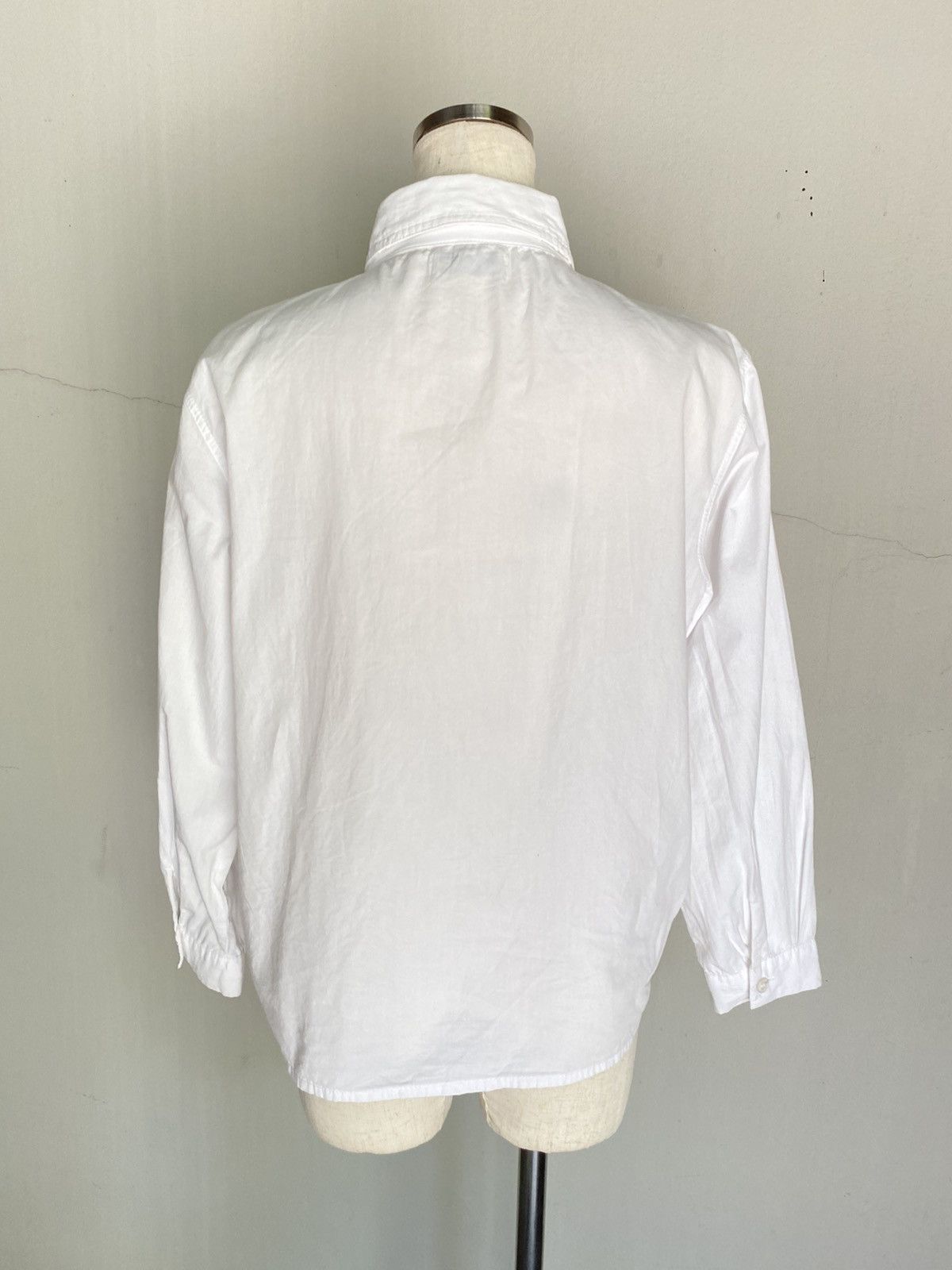 Japanese Brand OH. Castle White Embroidered Long-Sleeve Shirt Size M / US 6-8 / IT 42-44 - 12 Thumbnail