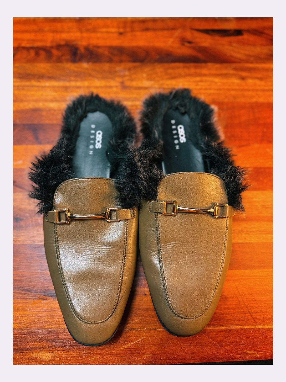 Asos ASOS DESIGN Faux Fur-Lined Loafers Size US 9 / EU 42 - 6 Thumbnail