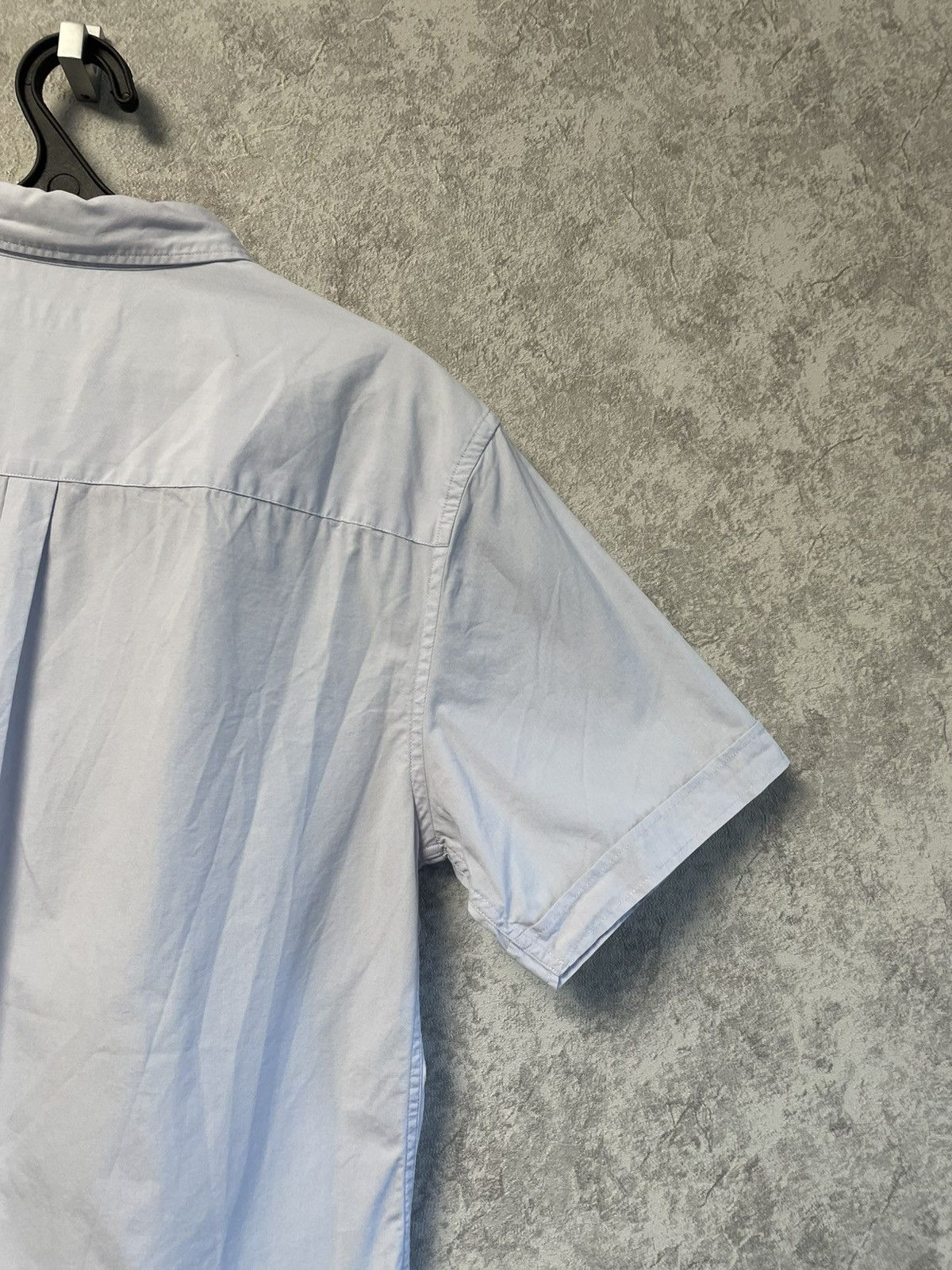 Allsaints Allsaints Blue Cotton Short Sleeve Button Up Shirt Size US M / EU 48-50 / 2 - 16 Thumbnail