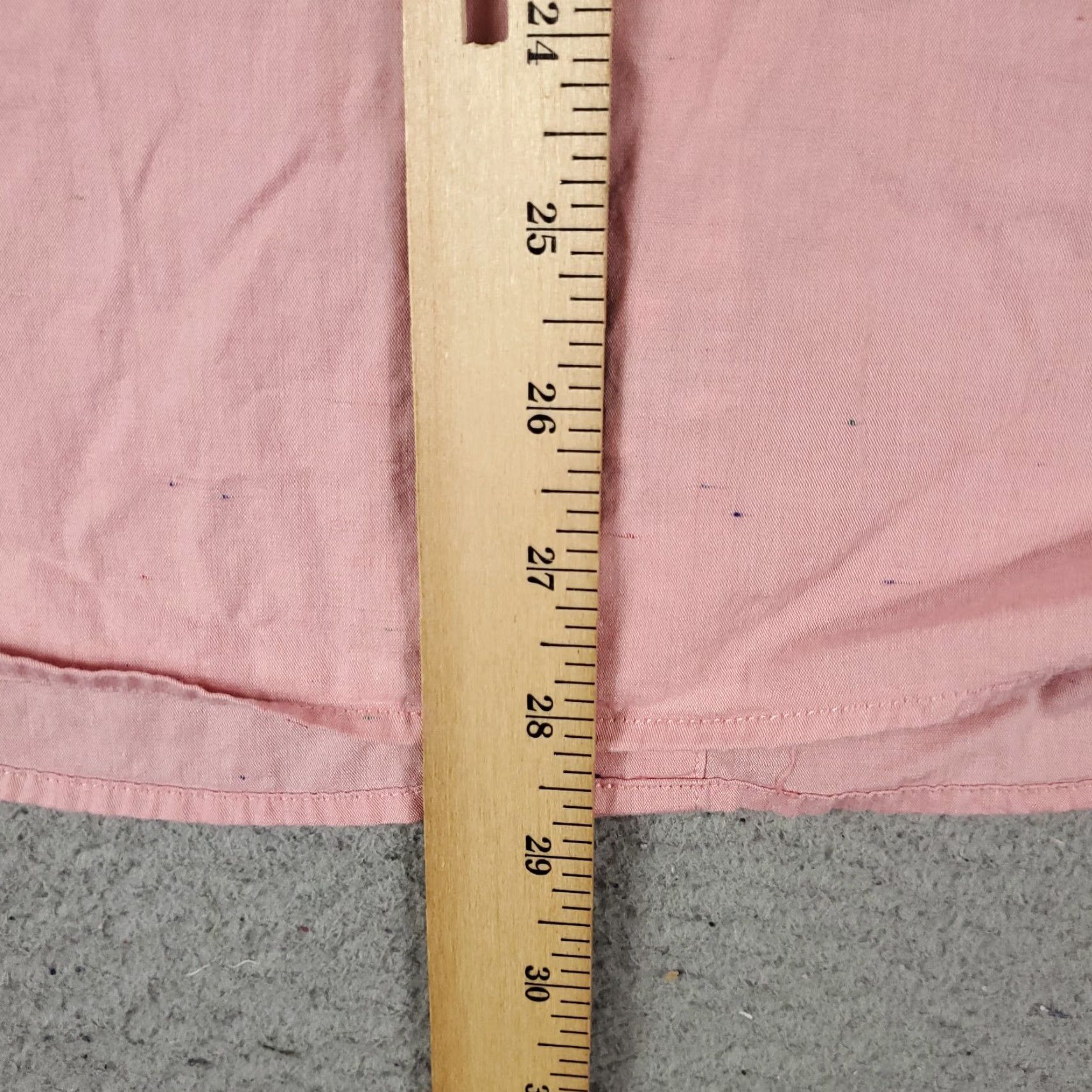 Original Penguin Original Penguin Shirt Mens 16.5 Pink Dress Shirt Long Sleeve Button Up Cotton Woven Collared Slim Fit Modern American Mens Size 42R - 4 Thumbnail
