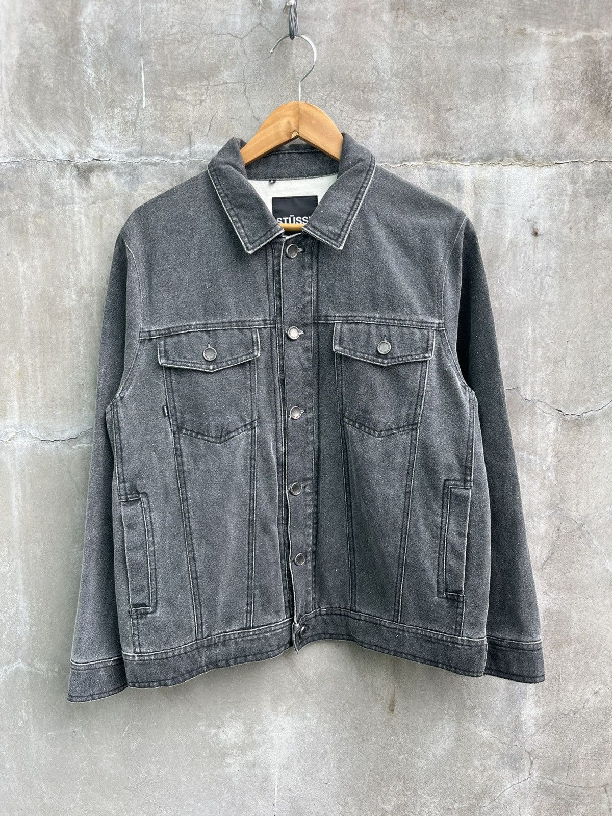 Stussy Live Wild Die Free Denim Jacket Size US L / EU 52-54 / 3 - 2 Thumbnail
