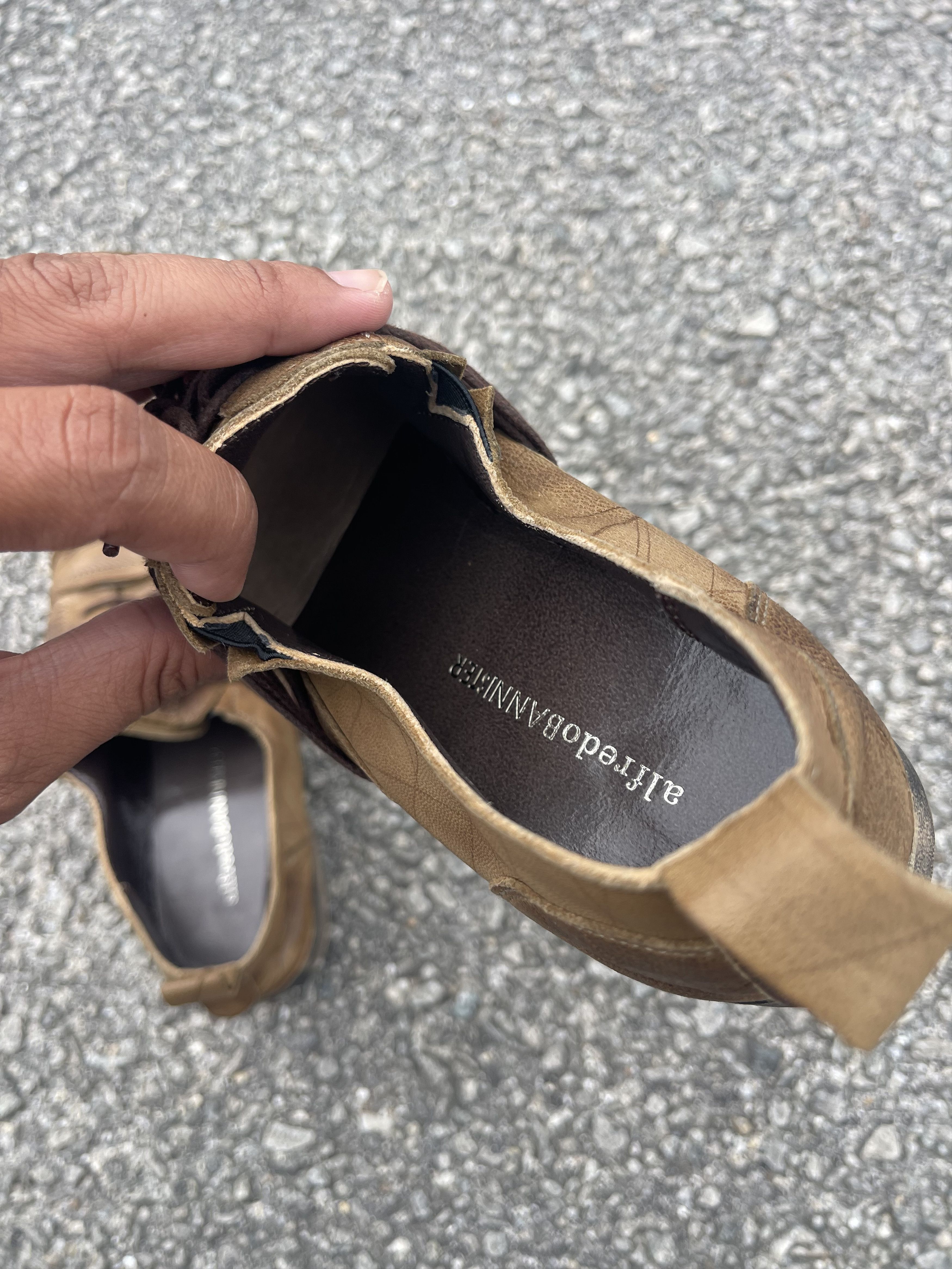 Alfredo Bannister RARE Alfredo BANNISTER Brown Leather Shoes Vtg Patina Derby Size US 7 / EU 40 - 10 Thumbnail