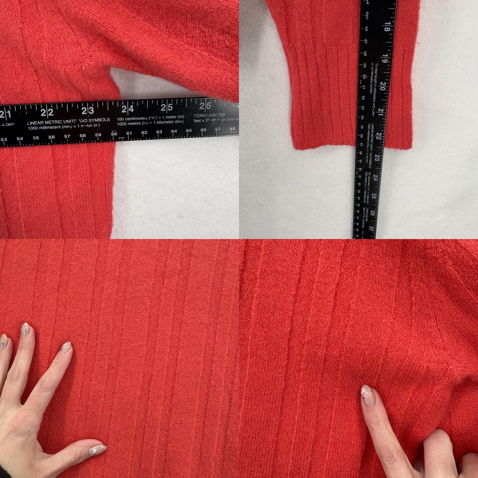J.Crew J Crew Sweater Womens XL Red Mock Neck Ribbed Merino Alpaca Soft Knit Pullover Size XL / US 12-14 / IT 48-50 - 8 Thumbnail