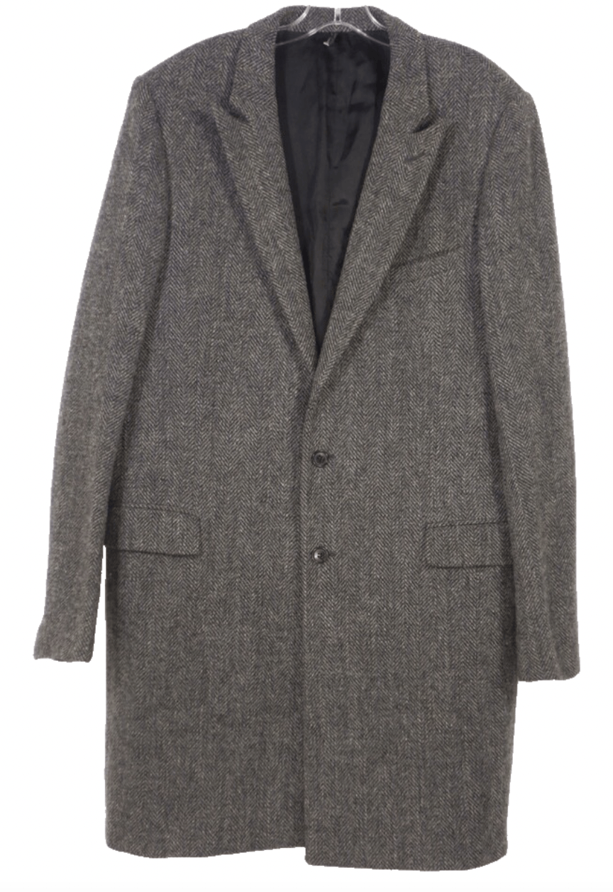 Hedi Slimane Dior Homme Hedi Slimane 2003FW Single Breasted Tweed Coat Size US L / EU 52-54 / 3 - 1 Thumbnail