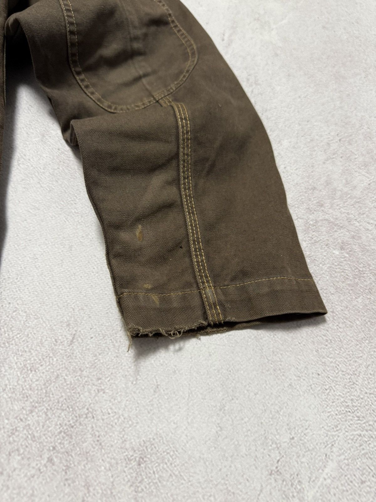 Dickies × Vintage Vintage Dickies Work Denim Jacket Brown Faded Amazing 90s Size US L / EU 52-54 / 3 - 13 Thumbnail