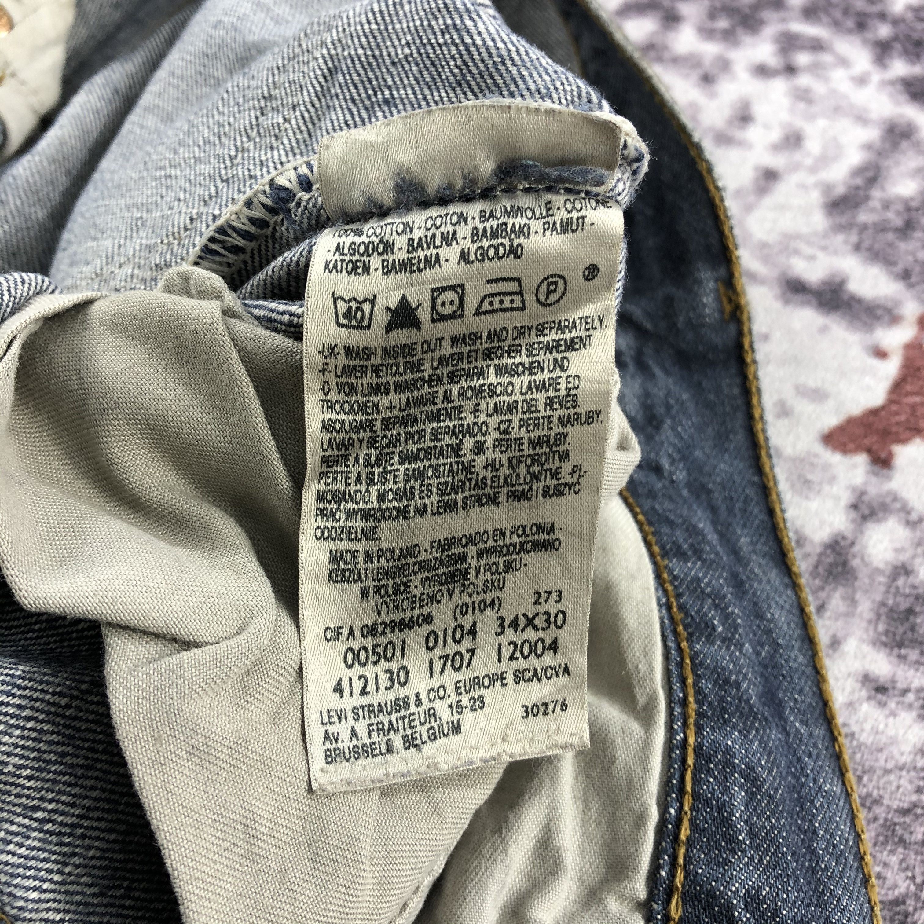 Levi's × Vintage 90s Vintage Levis 501 Jeans-JM2610 Size US 34 / EU 50 - 14 Thumbnail