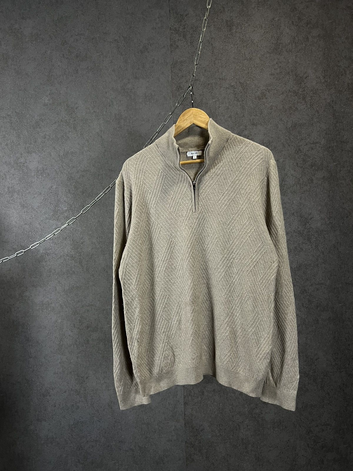 Reiss Reiss 1/3 zip designer sweater Size US L / EU 52-54 / 3 - 1 Thumbnail