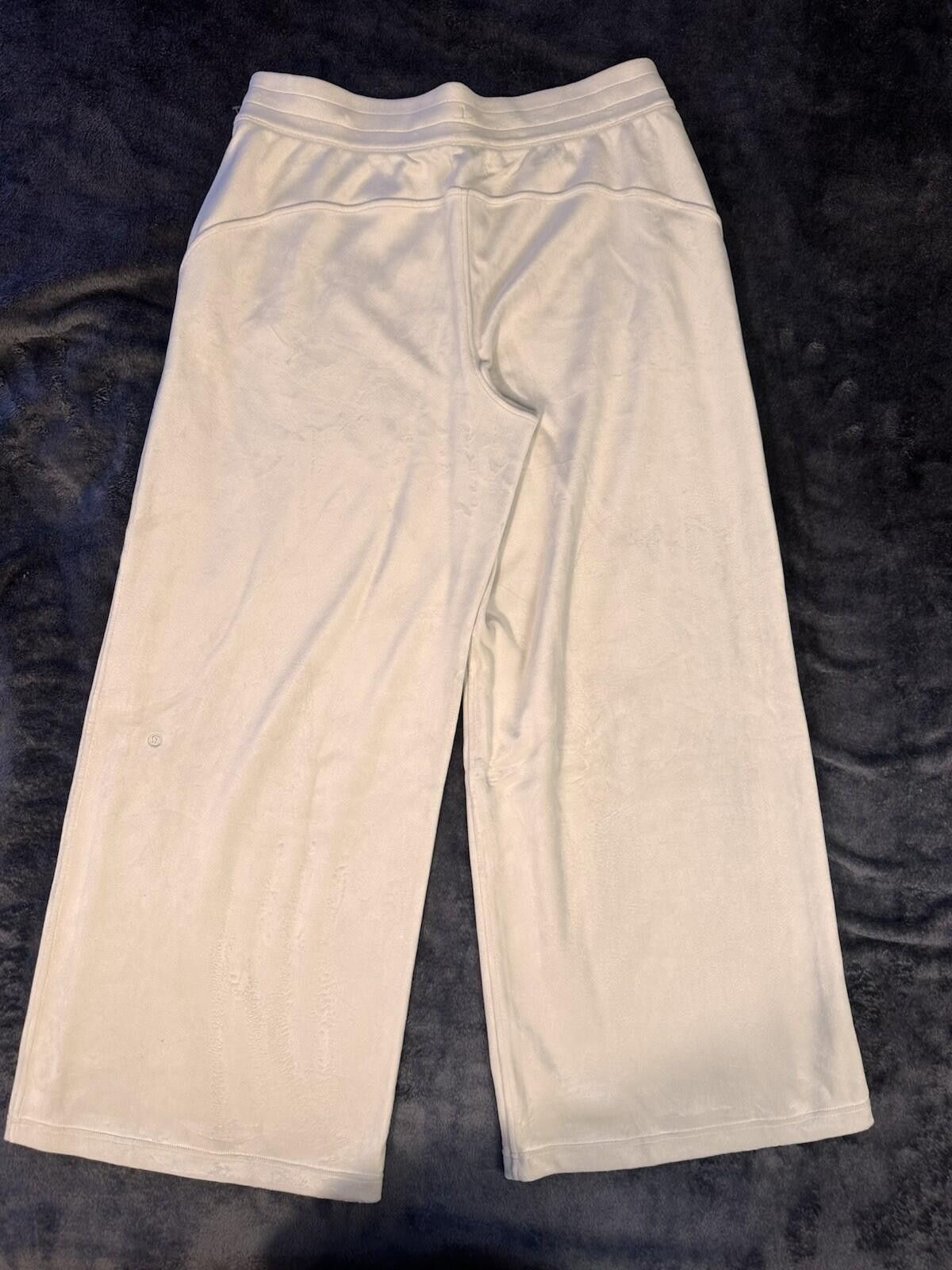 Lululemon Lululemon Women’s Velvet Scuba Wide-Leg Pants Bone XL Size 40" / US 18 - 3 Thumbnail