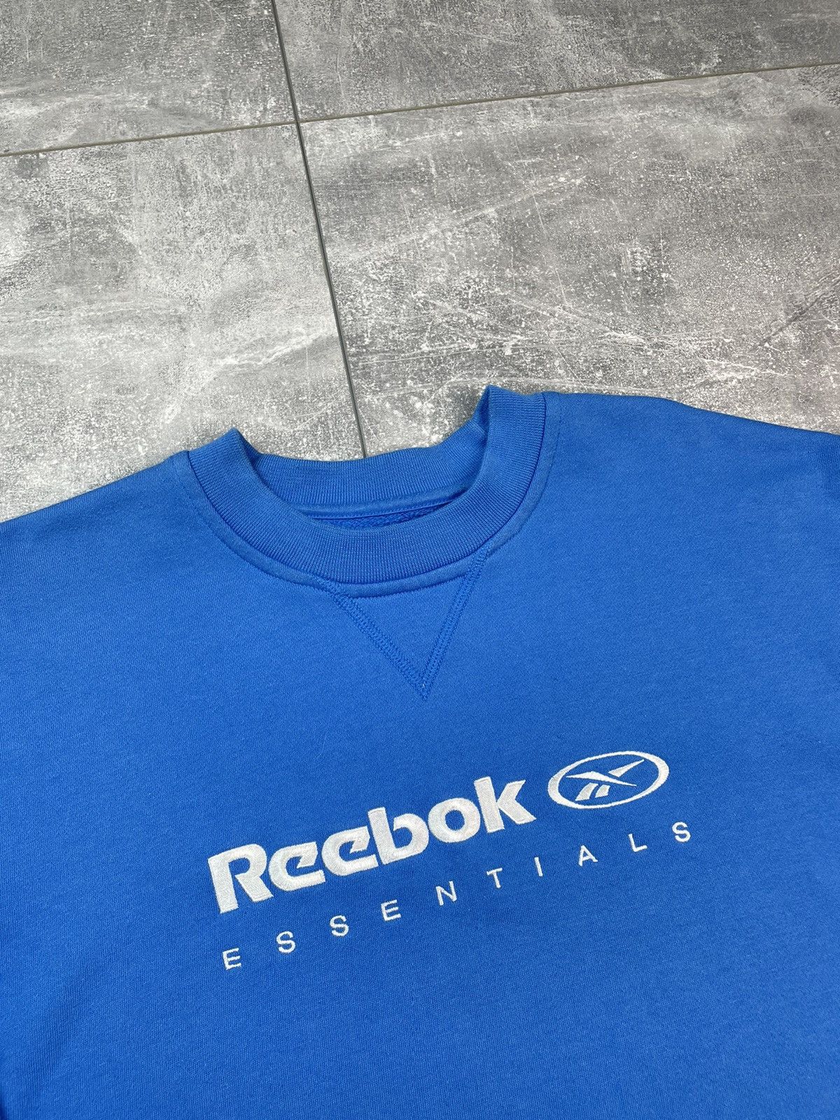 Reebok × Vintage Reebok Vintage Blue Sweatshirt Size US XL / EU 56 / 4 - 4 Thumbnail