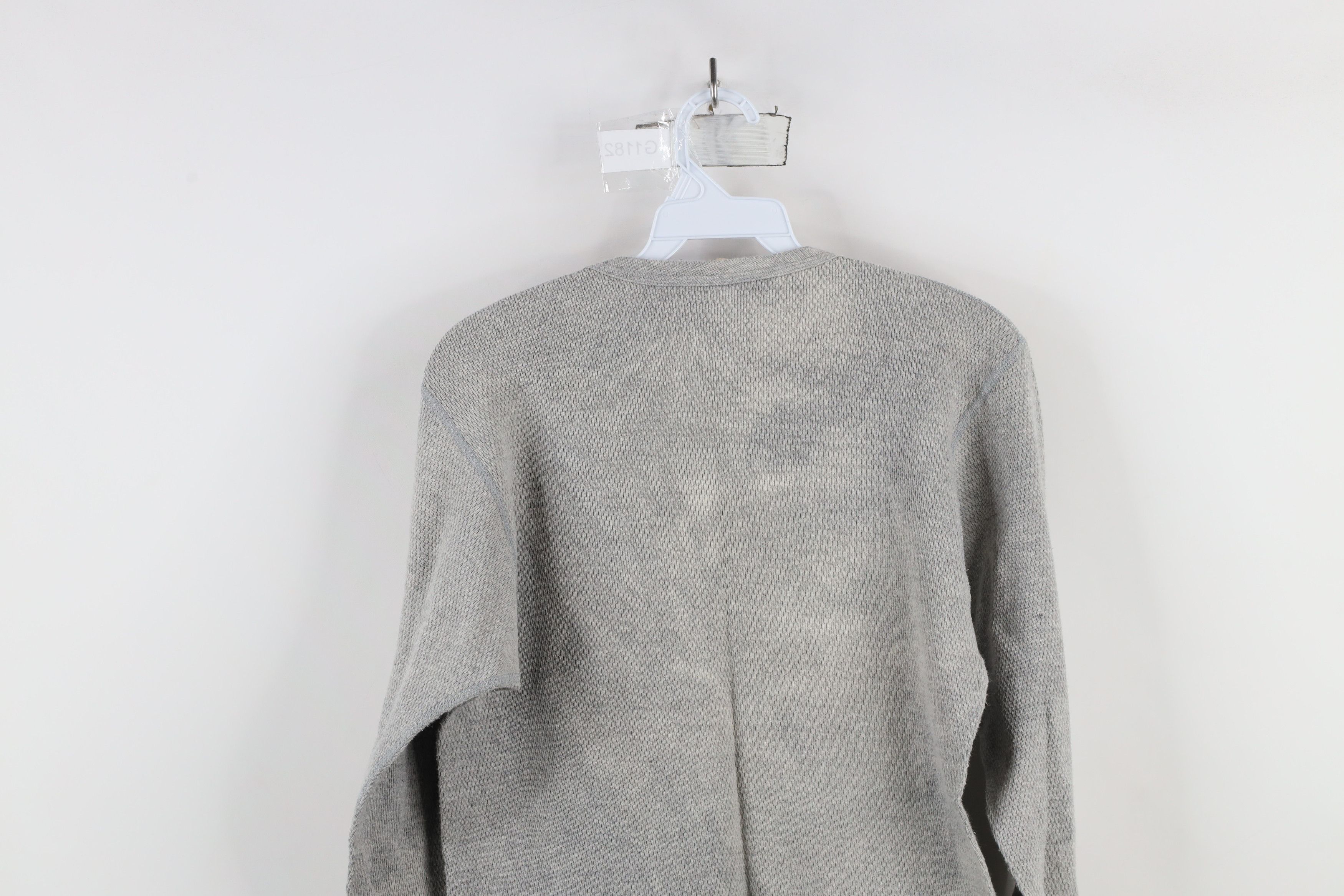Vintage Vintage 90s Streetwear Waffle Knit Long Sleeve T-Shirt USA Size US XL / EU 56 / 4 - 12 Thumbnail