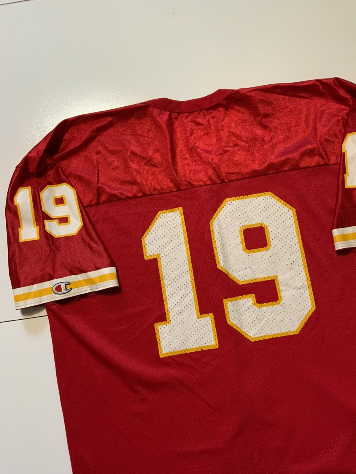 Champion × NFL × Vintage Vintage 90s Champion Kansas City Chiefs Joe Montana Jersey Size US L / EU 52-54 / 3 - 4 Thumbnail