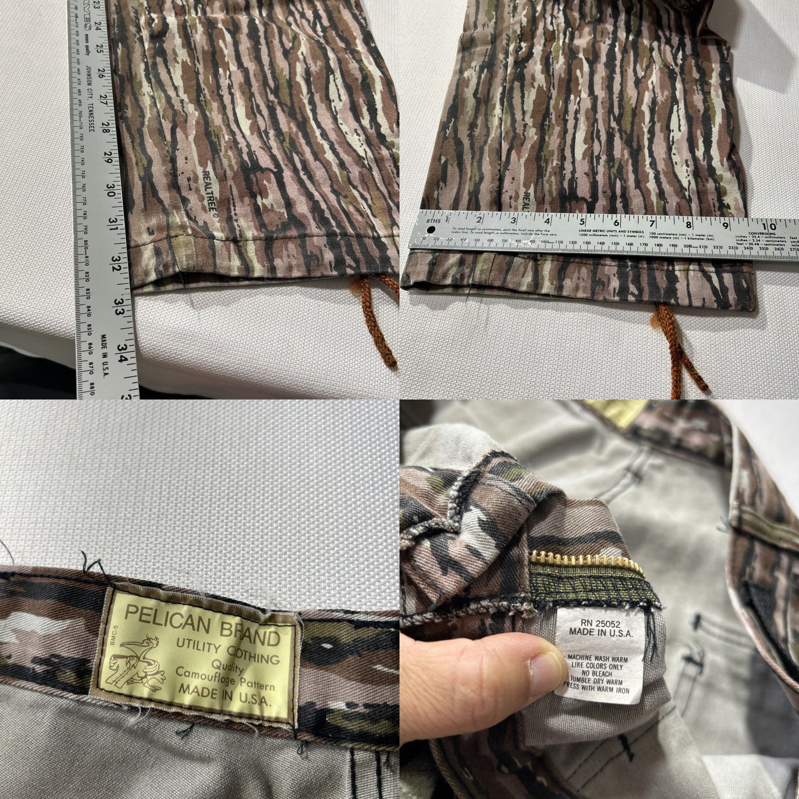 Realtree VINTAGE Pelican Camouflage Pants Men 36W 32L Green Realtree USA Reading Pants Mens Size US 36 / EU 52 - 8 Thumbnail