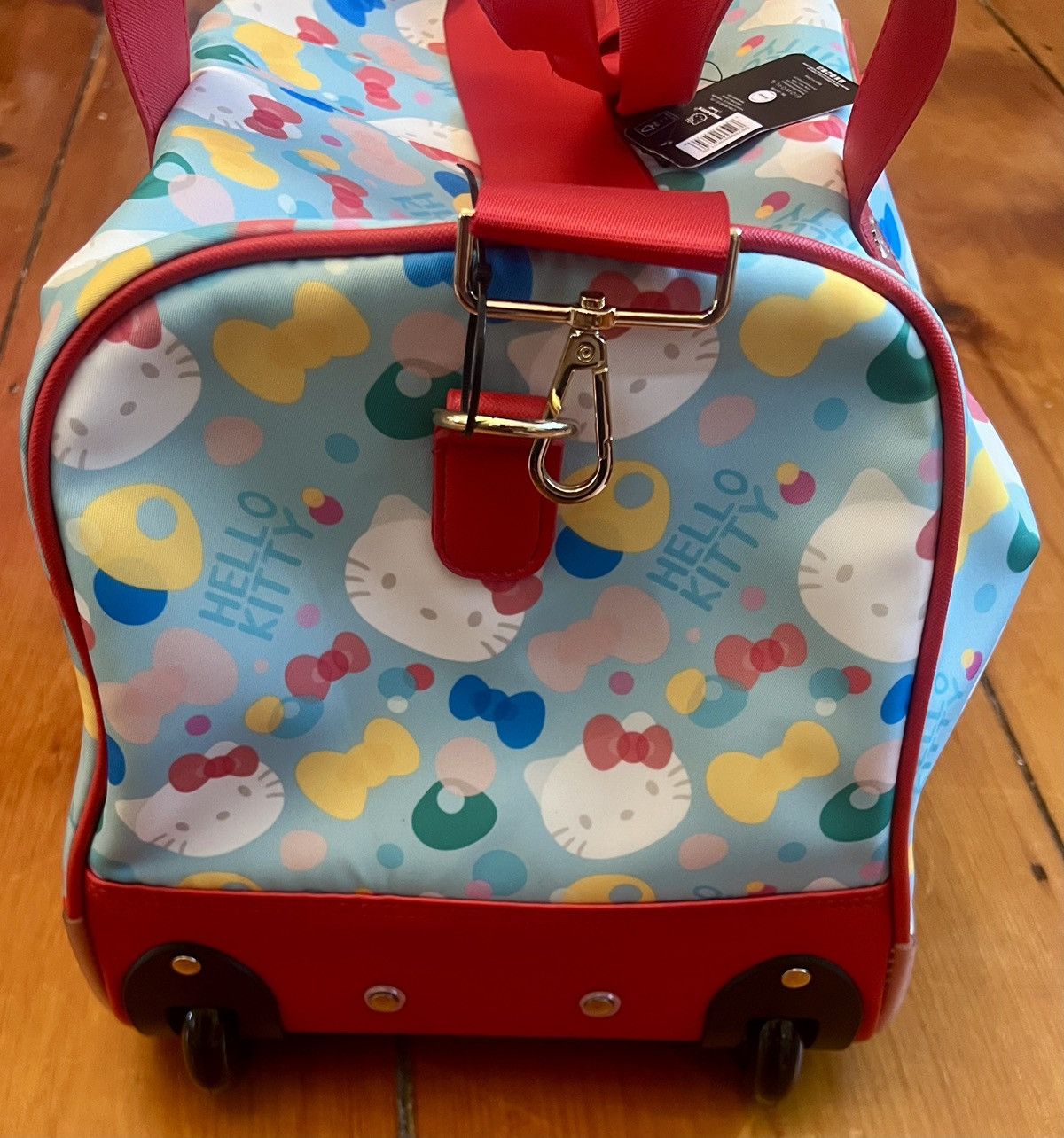 Japanese Brand × Other Authentic Hello Kitty duffle roller travel luggage bag rare Size ONE SIZE - 6 Thumbnail