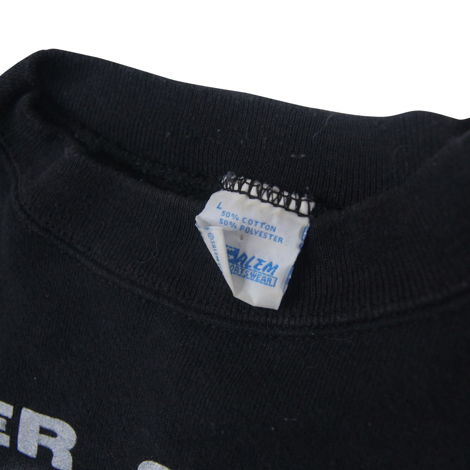 NFL × Salem Sportswear × Vintage Vintage Salem Sportswear NFL Raiders Spellout Sweatshirt Size US L / EU 52-54 / 3 - 5 Thumbnail