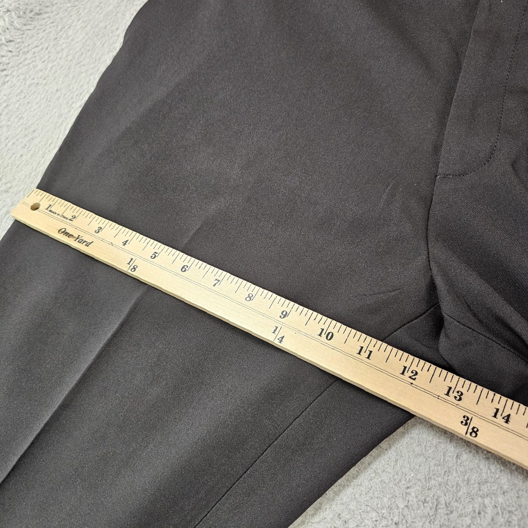 Haggar Haggar H26 Premium Stretch Dress Pants Mens 38x30 Black Slim Fit Wrinkle Resistant Front Flat Front Workwear Tapered 4-Way Comfort Stretch Size US 38 / EU 54 - 6 Thumbnail