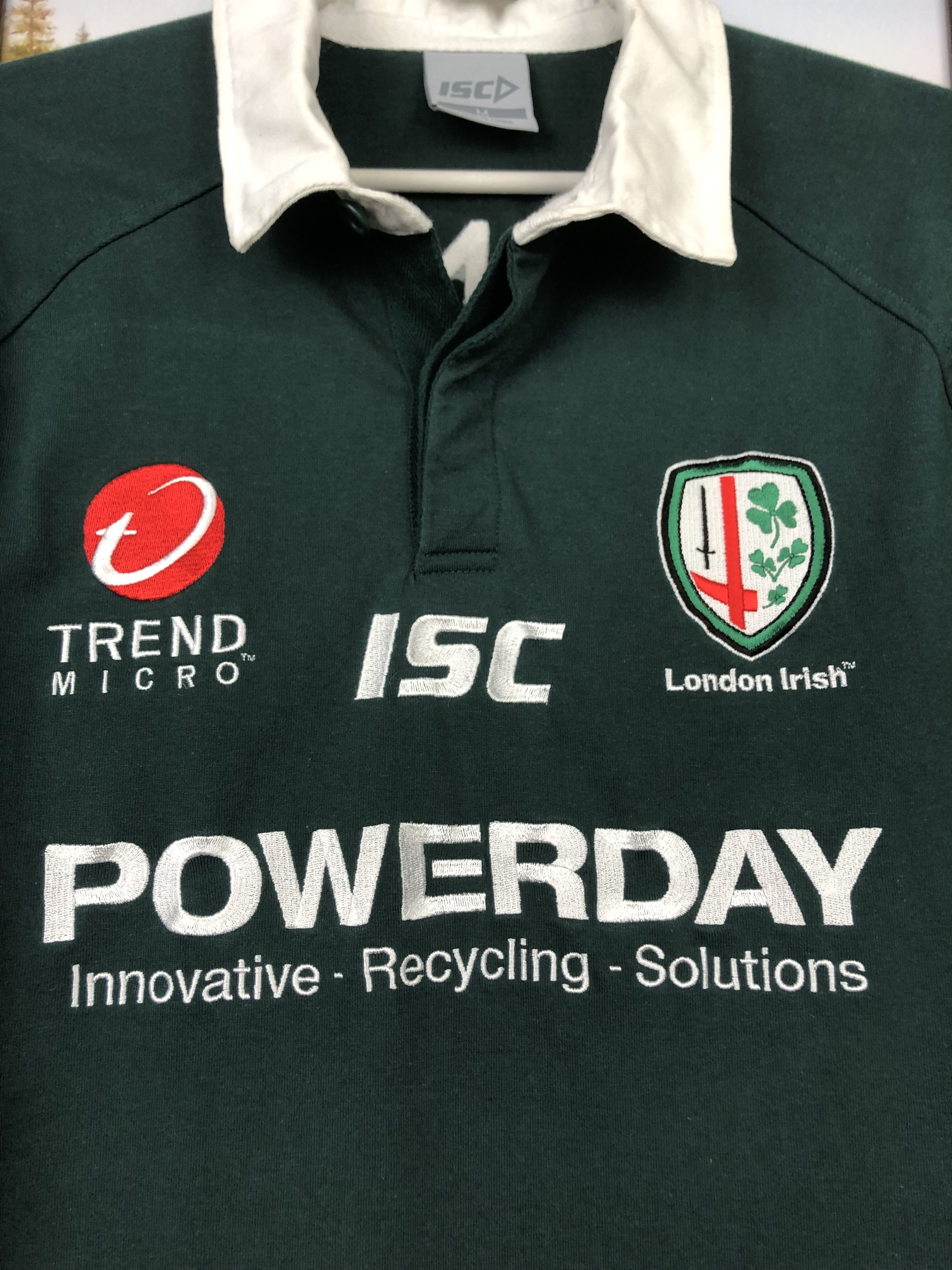 Vintage Vintage ISC London Irish Rugby Union Jersey Shirt Tee Size US M / EU 48-50 / 2 - 3 Thumbnail
