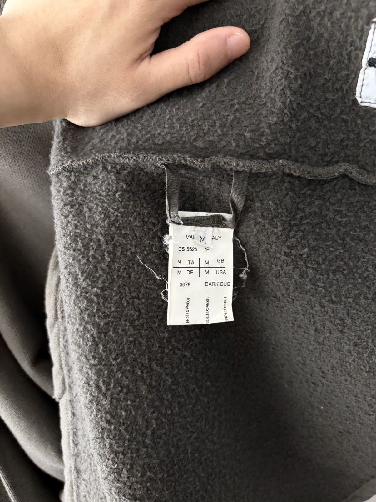 Rick Owens Drkshdw Rick Owens DRKSHDW Asymmetric Fleece Top Size US M / EU 48-50 / 2 - 4 Thumbnail