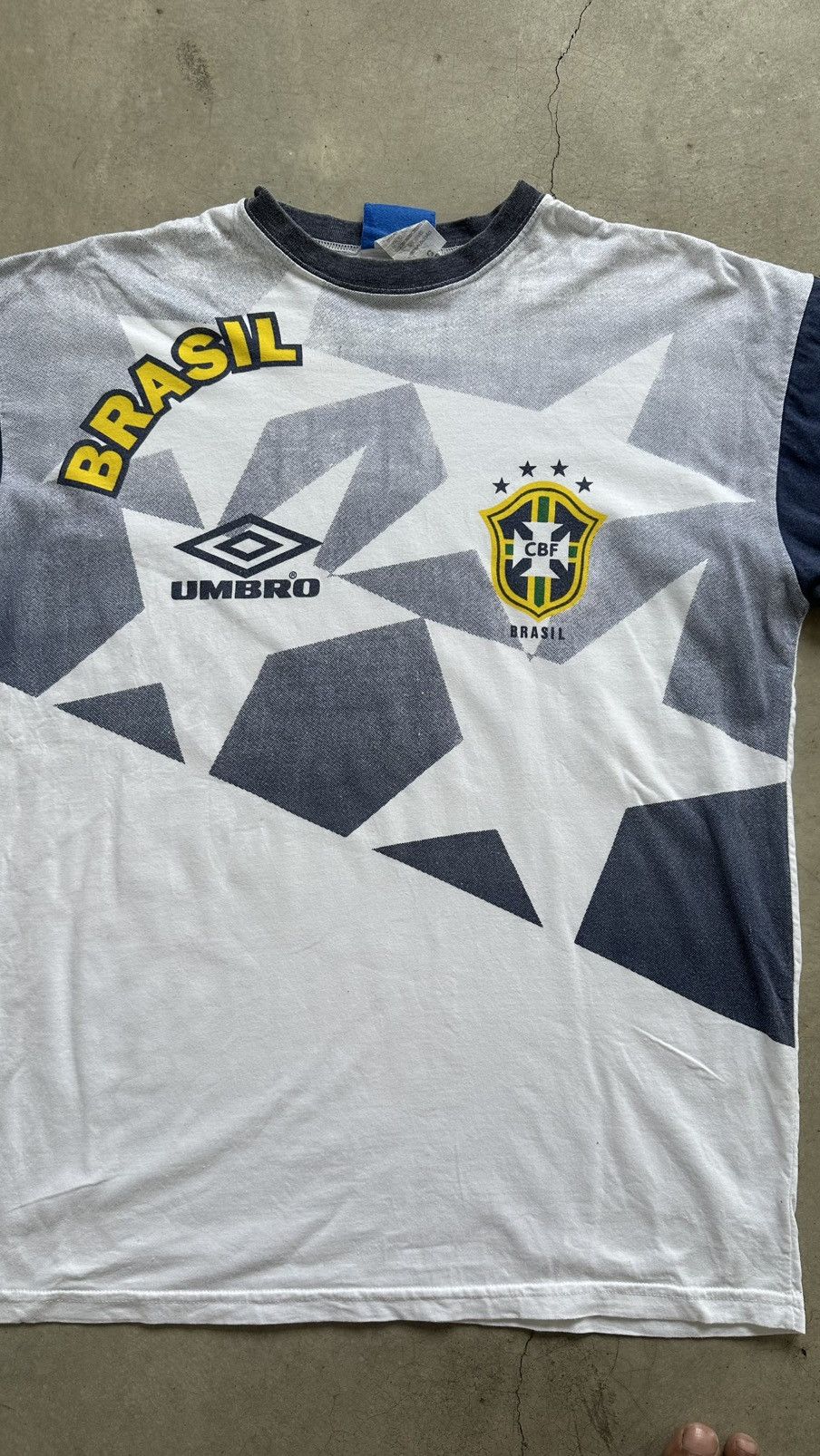 Umbro VINTAGE UMBRO BRAZIL FULLPRINT TEE Size US L / EU 52-54 / 3 - 5 Thumbnail