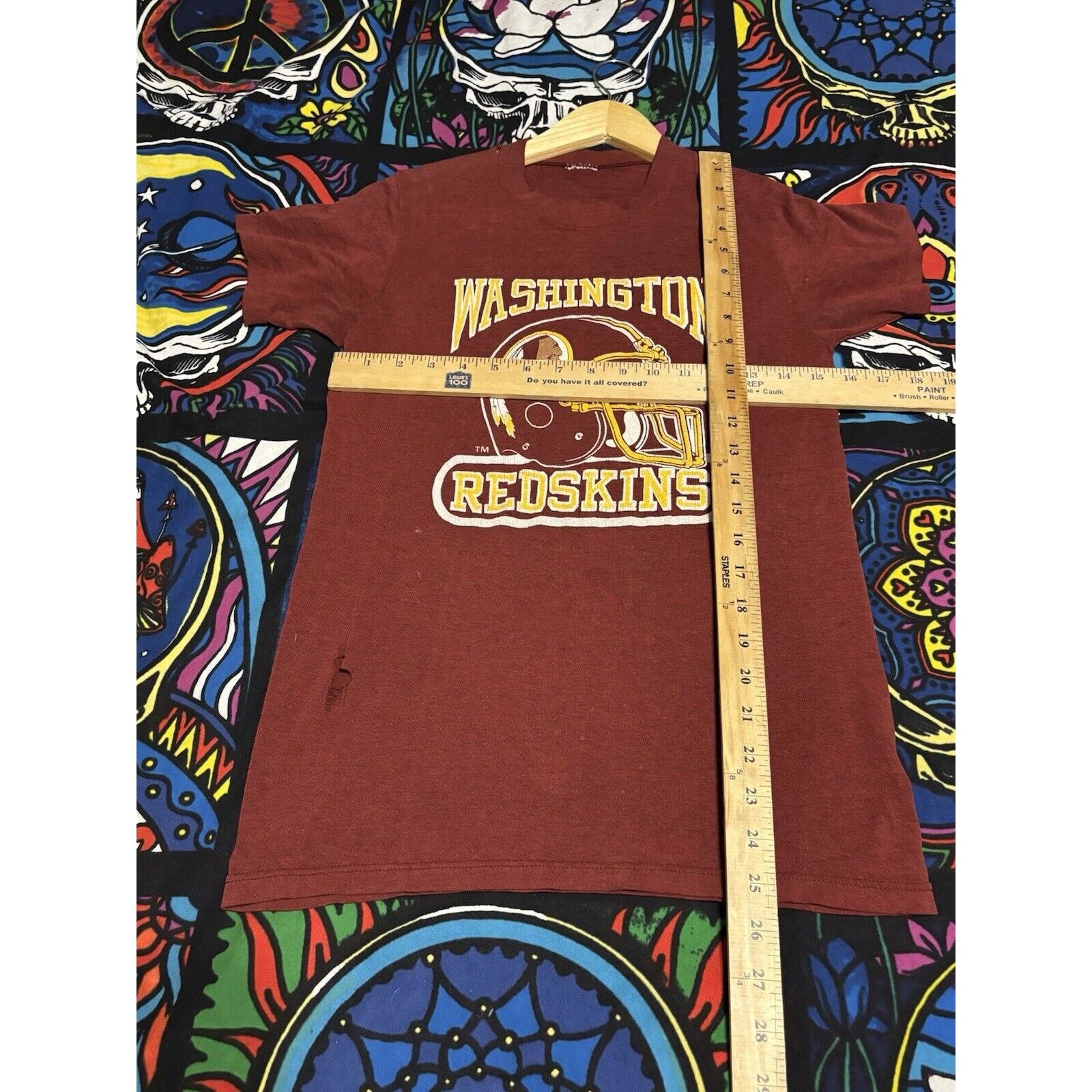 NFL vintage 80s washington redskins burgundy thin football NFL Size US S / EU 44-46 / 1 - 7 Thumbnail