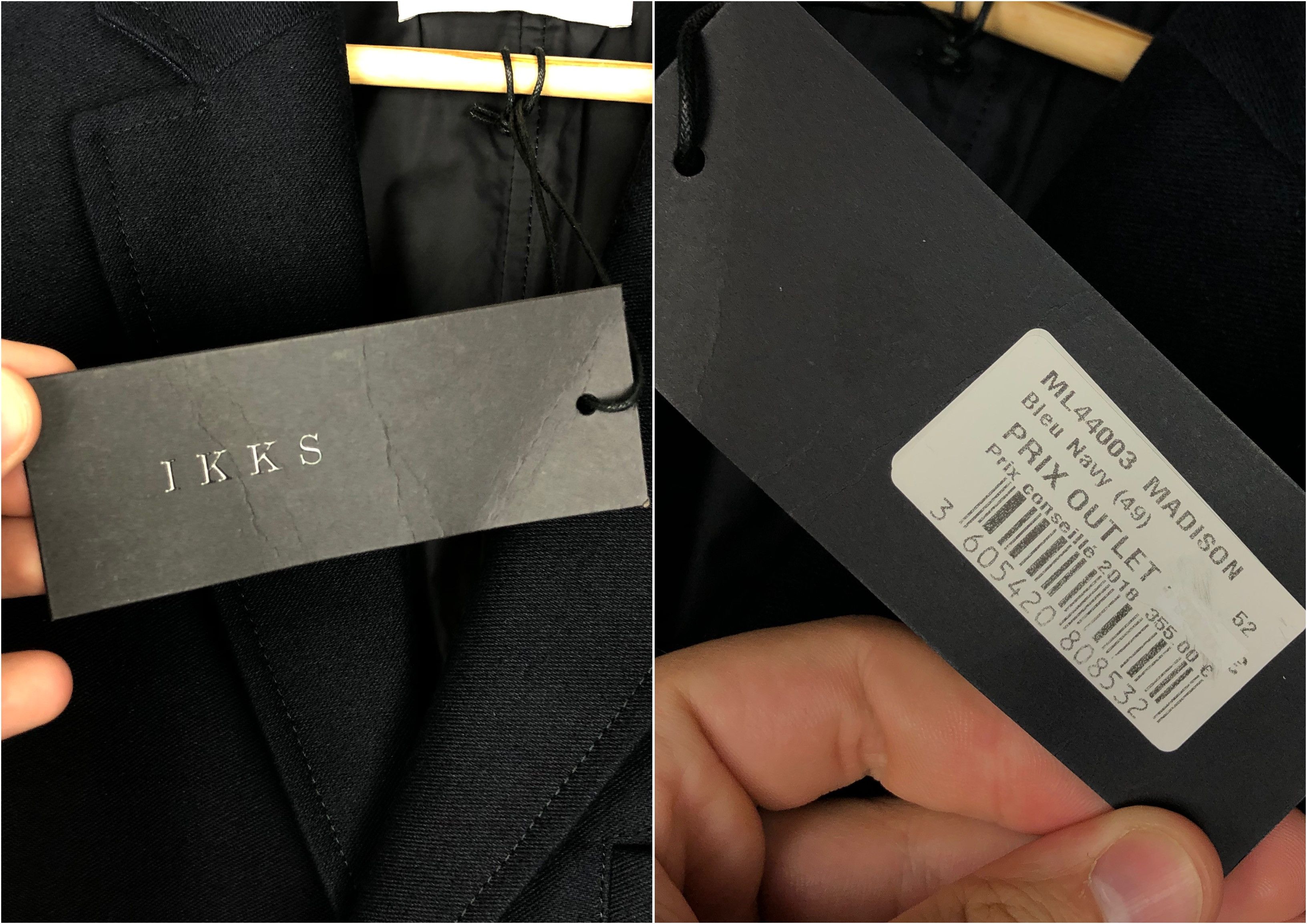 IKKS IKKS Trench Coat Jacket Navy siz 52 Size US L / EU 52-54 / 3 - 10 Thumbnail