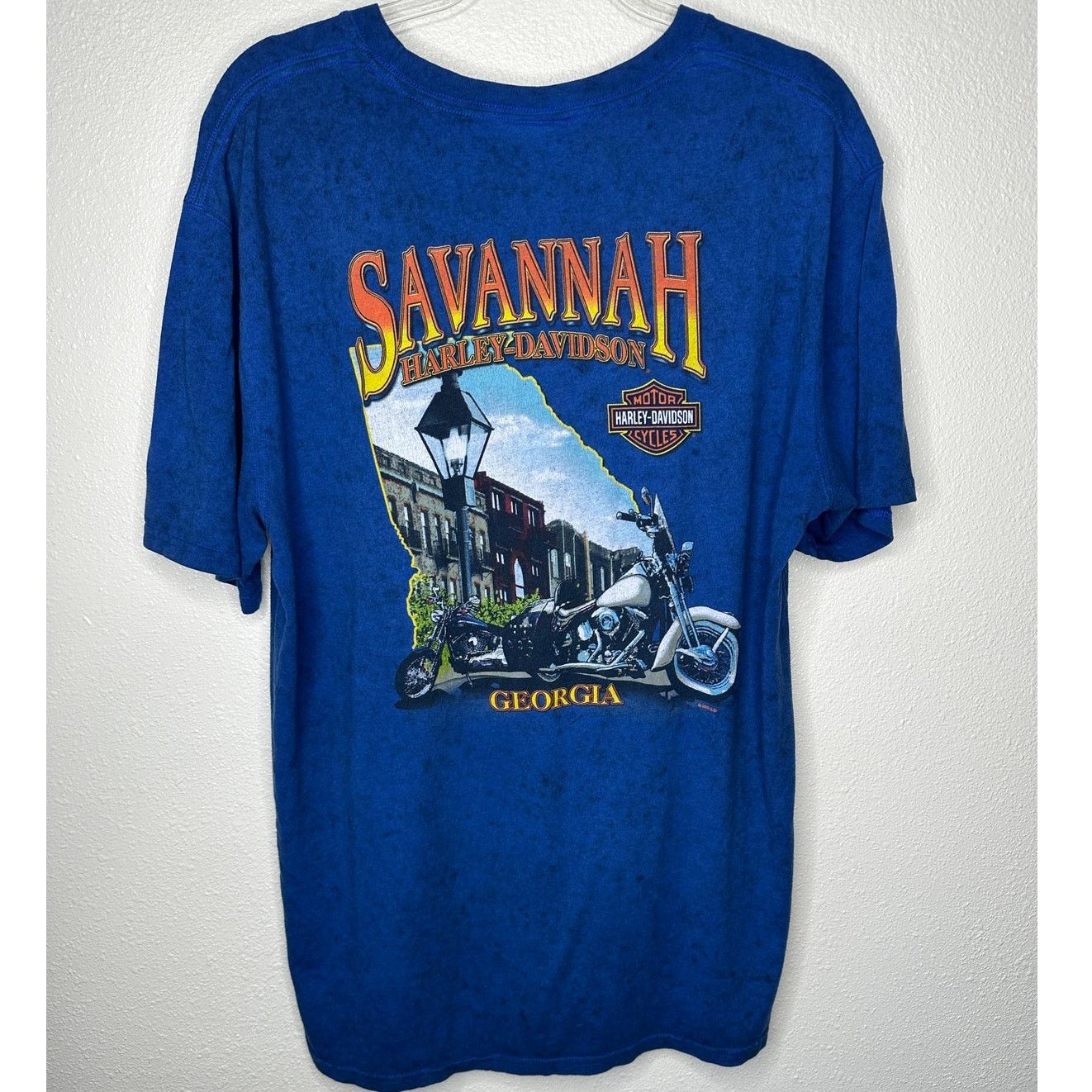 Harley Davidson Harley-Davidson Savannah GA Tee Men’s L Blue Biker Shirt Size US L / EU 52-54 / 3 - 5 Thumbnail