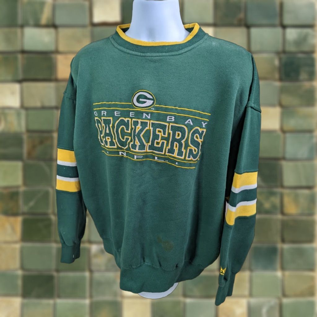 Lee VINTAGE Lee Sweatshirt Green Bay Packers Men’s Crewneck 2XL Green 90s Athleisure Size US XXL / EU 58 / 5 - 1 Thumbnail