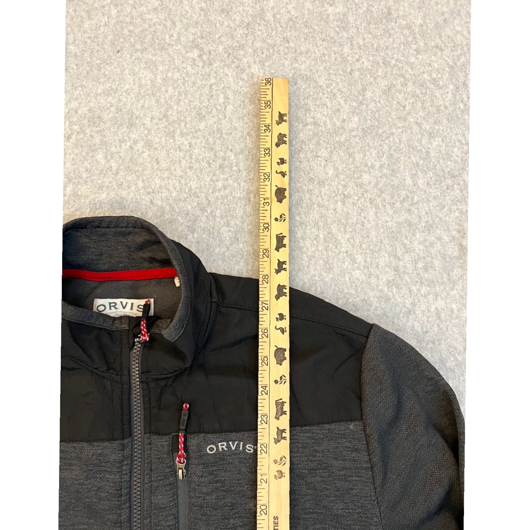 Orvis ORVIS Jacket Men’s Medium Gray Full Zip Fleece Softshell Performance Outdoor Jacket Size US M / EU 48-50 / 2 - 7 Thumbnail