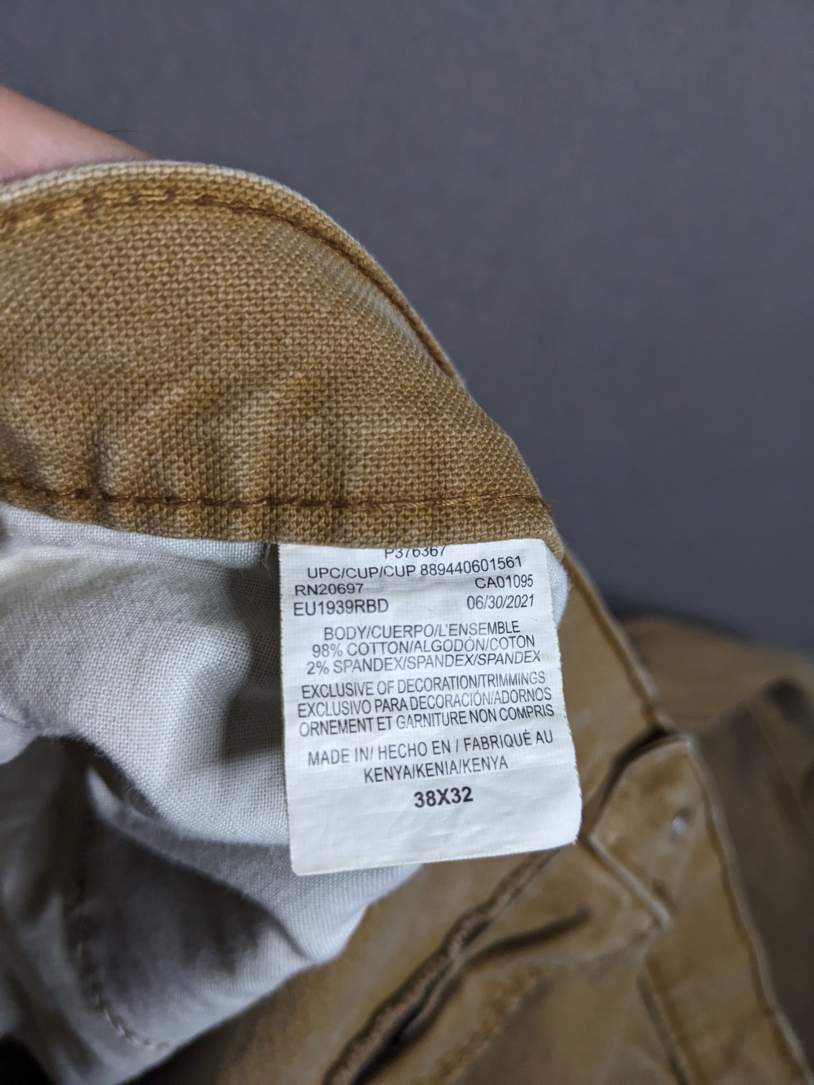 Dickies Dickies Carpenter Pants 38x30 Canvas Beige Distressed Faded Size US 38 / EU 54 - 10 Thumbnail