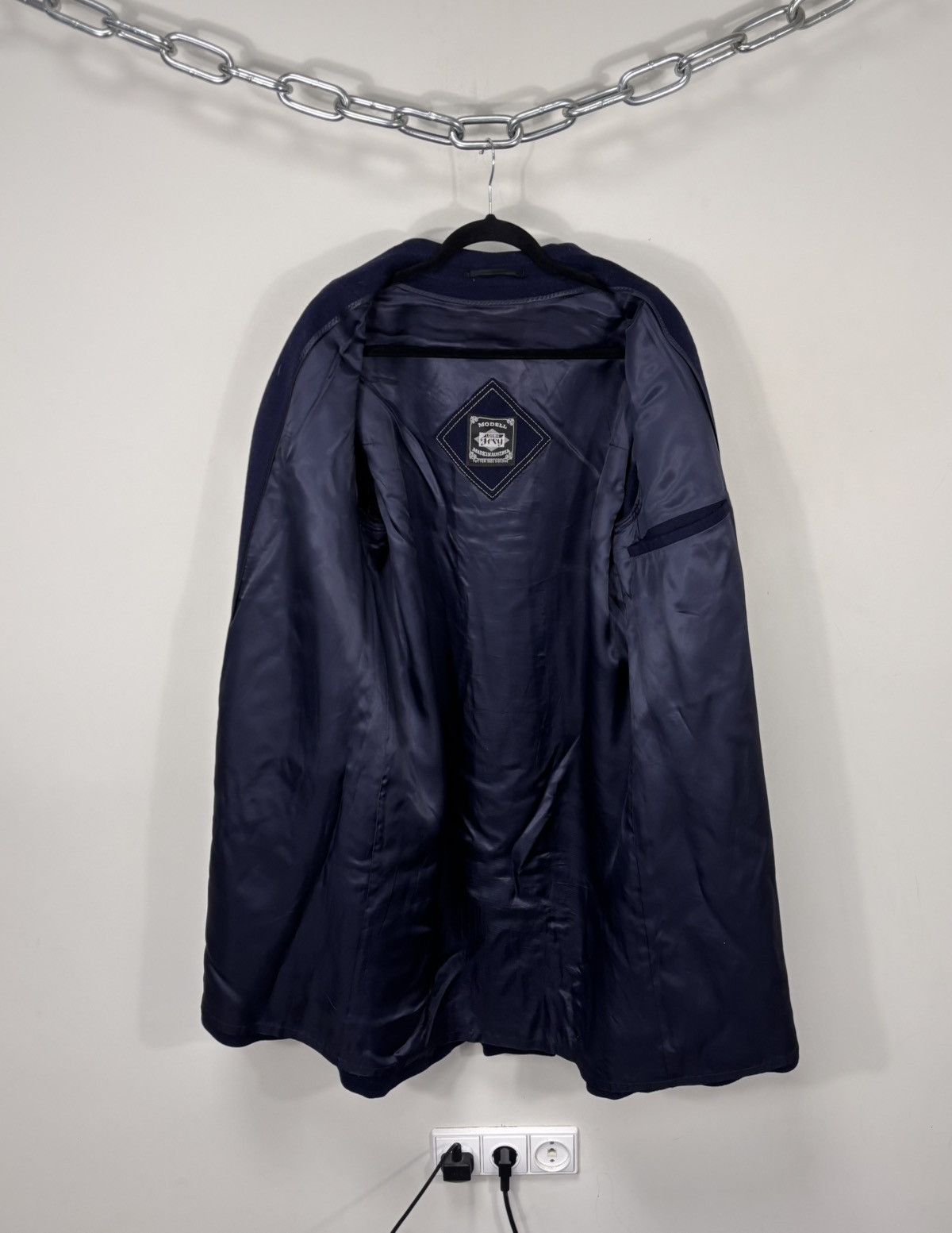 Other Vintage Lodenfrey Men’s Navy Blue Wool Long Coat Overcoat Size US M / EU 48-50 / 2 - 2 Thumbnail