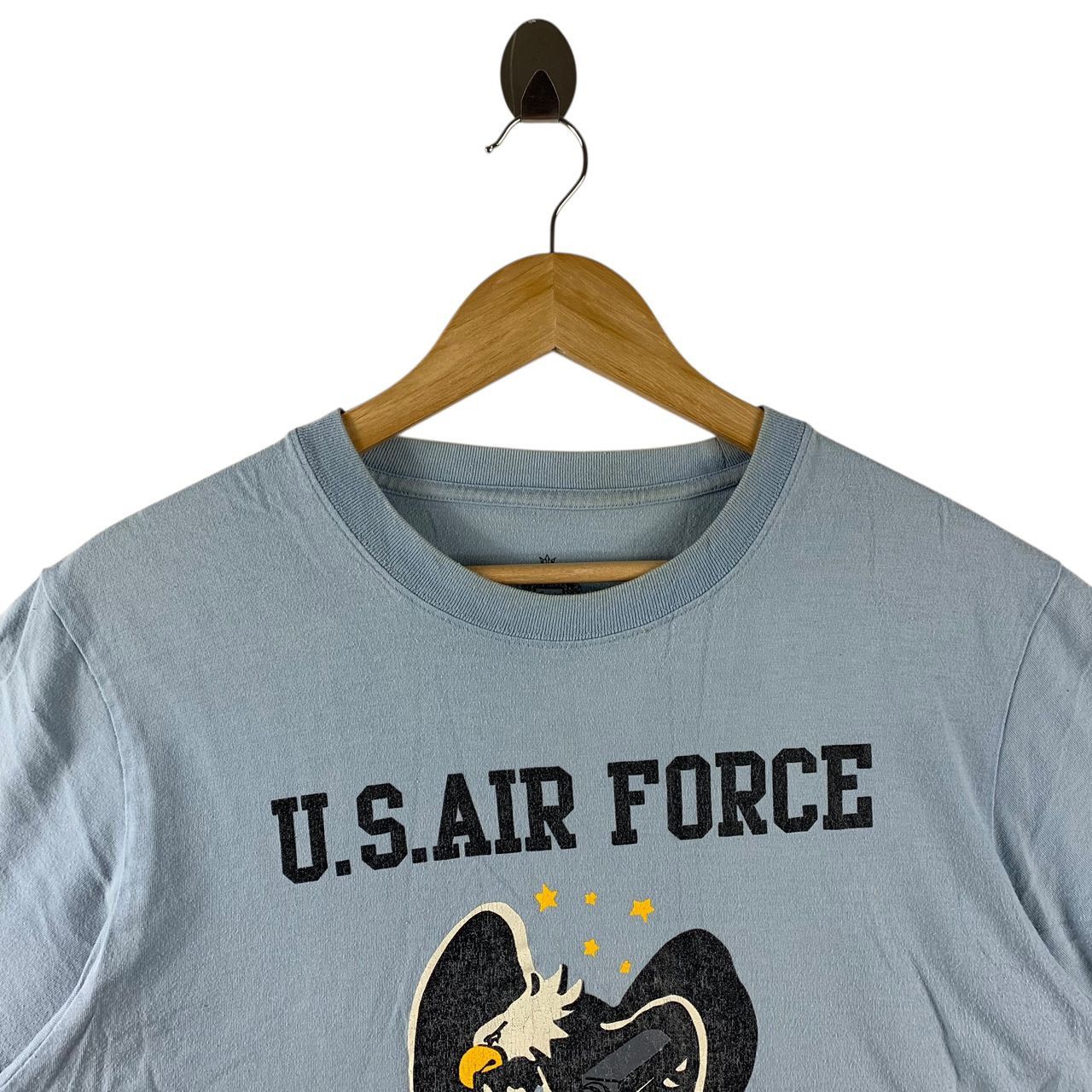 Japanese Brand HOUSTON U.S Air force 435FS Printed tee Size US L / EU 52-54 / 3 - 2 Thumbnail