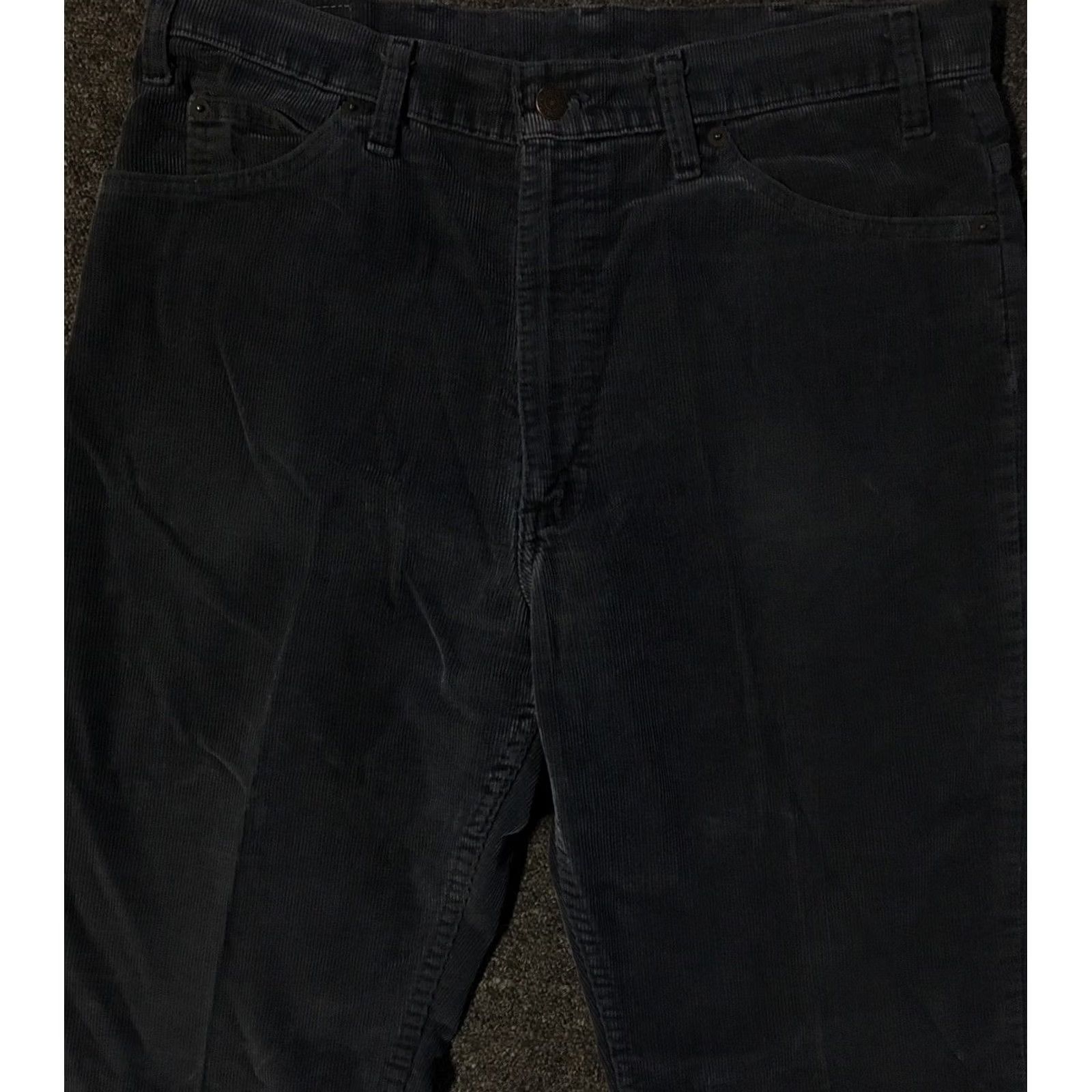 Levi's Levi's 500 Series Jeans Corduroy 70s White Tab Talon Zipper 34/31 in Navy Blue USA Mens Biker Grunge Punk Retro 80s 90s Fashion Size US 34 / EU 50 - 6 Thumbnail