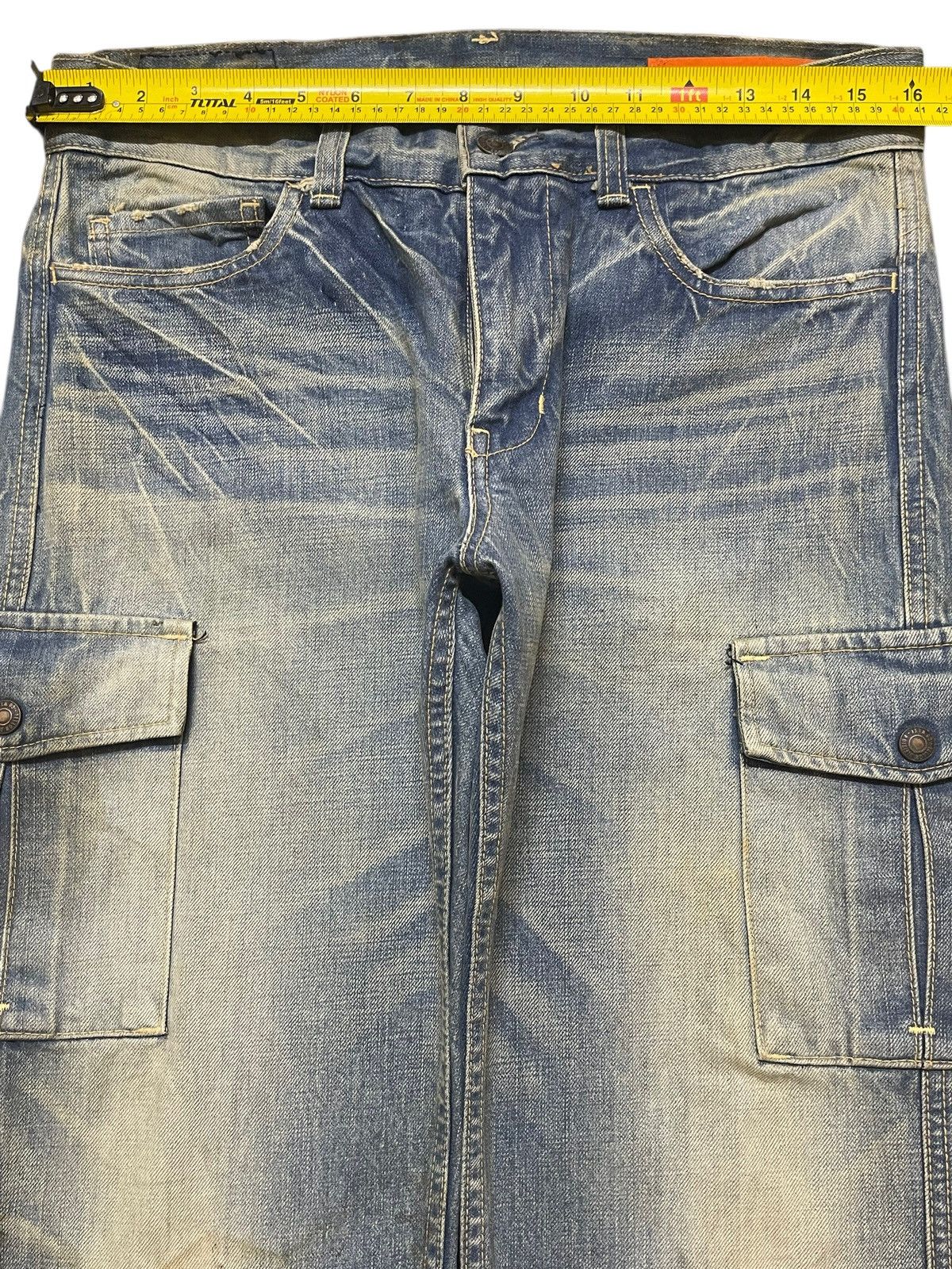 Hysteric Glamour Vintage Japan Gowest Faded Wash Mud Dirty Style Loose Jeans Size US 32 / EU 48 - 13 Thumbnail