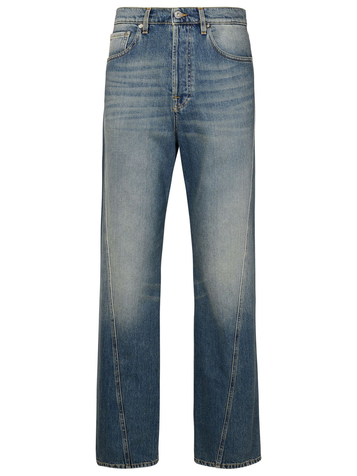 Image of Lanvin Blue Cotton Jeans in Light Blue, Men's (Size 31)