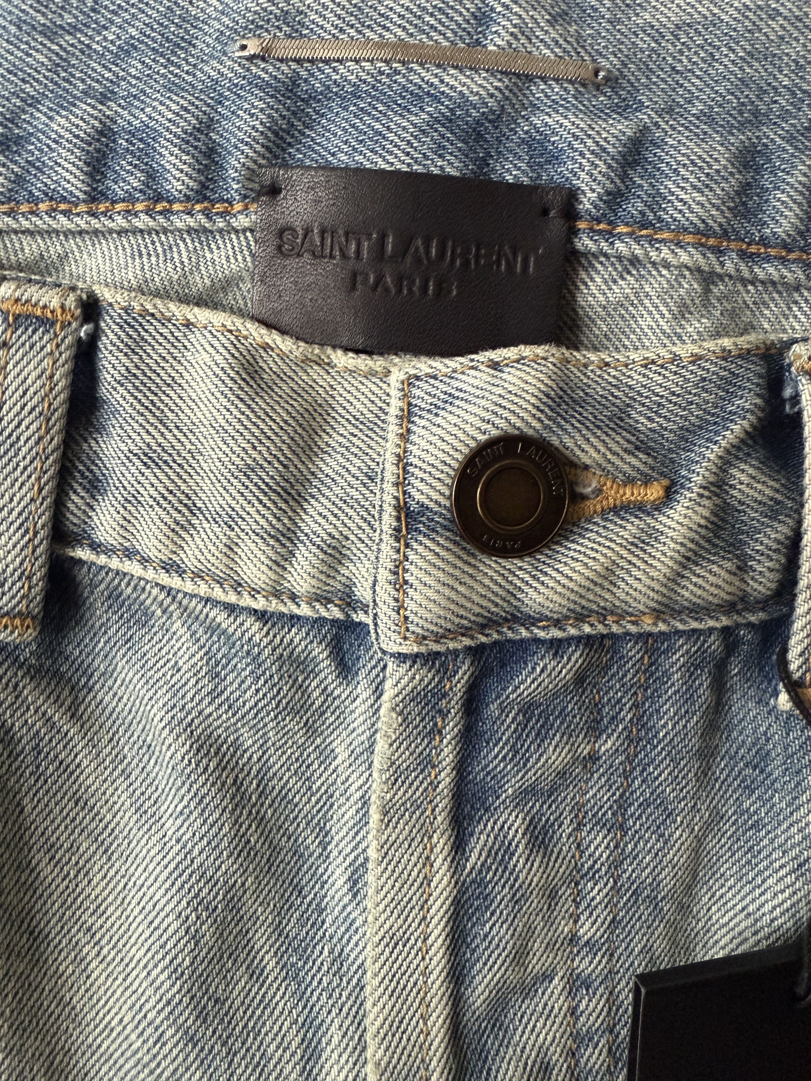 Saint Laurent Paris Saint Laurent Light Fall Blue Slim Fit Jeans Size US 28 / EU 44 - 6 Thumbnail