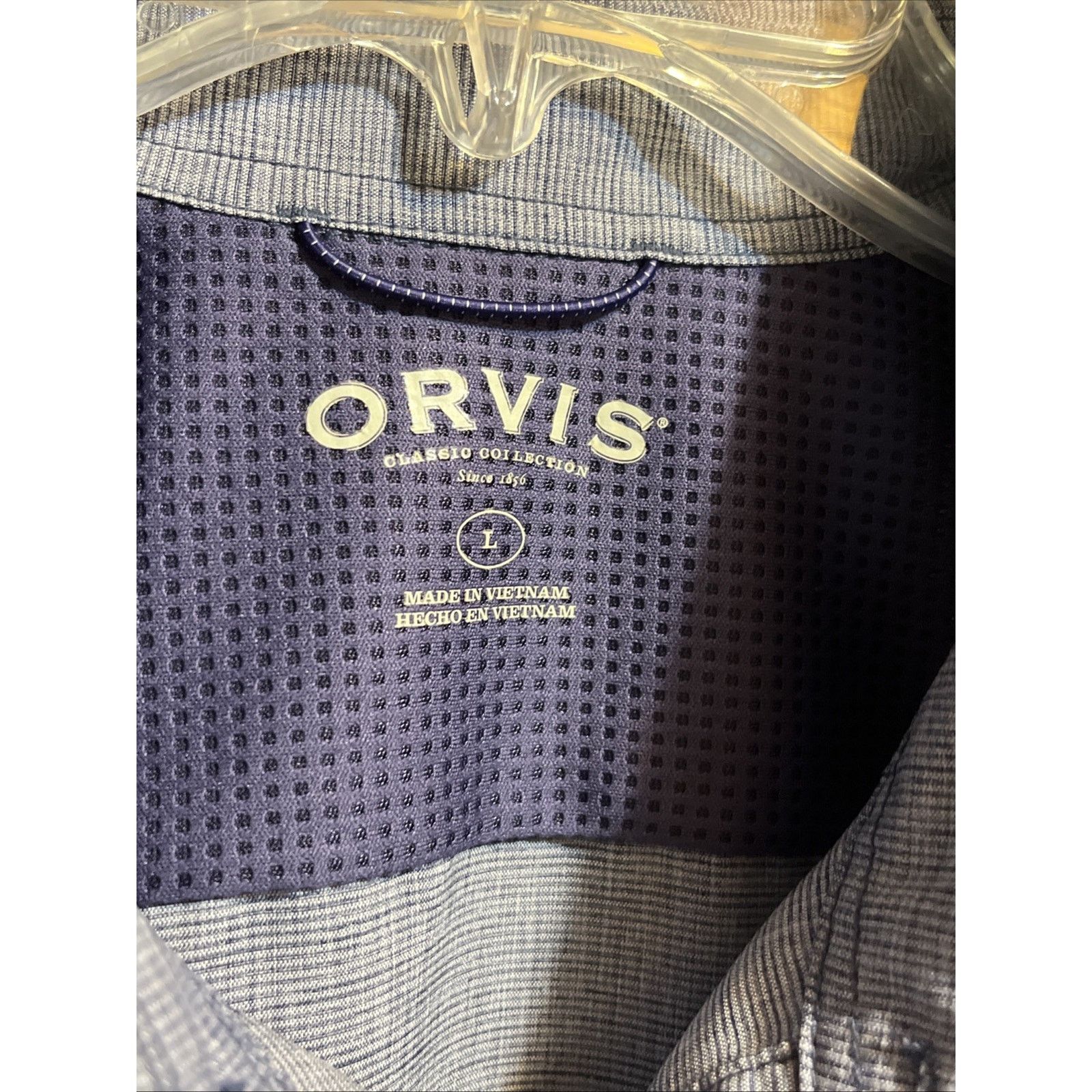 Orvis Orvis Button Up Tech Shirt Mens Large Blue Lightweight Poly Size US L / EU 52-54 / 3 - 3 Thumbnail