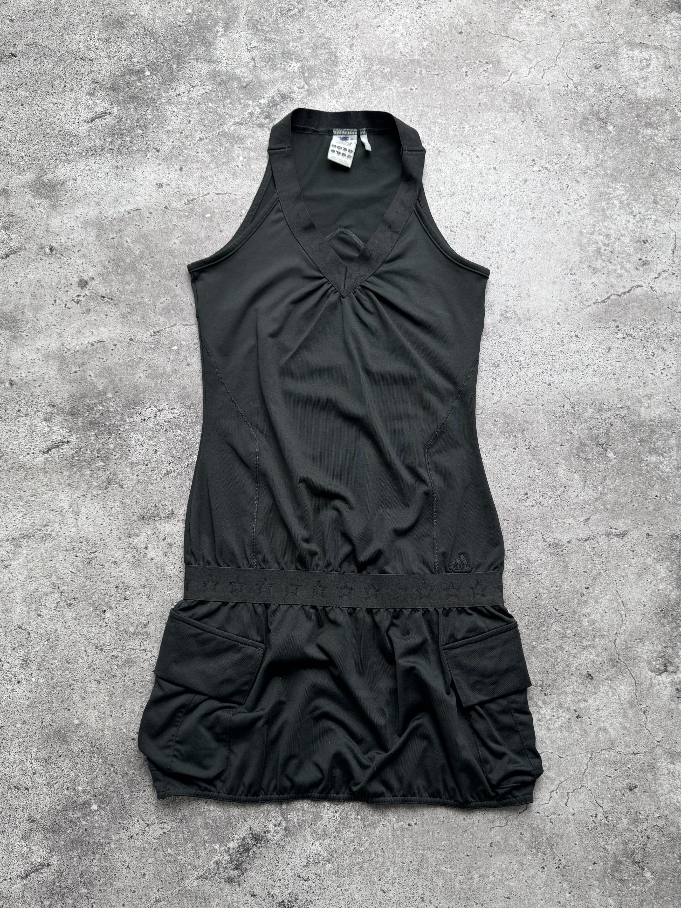 Adidas Adidas Vintage Halter Mini Dress Pockets Sport Style (E8) Size XS / US 0-2 / IT 36-38 - 1 Thumbnail