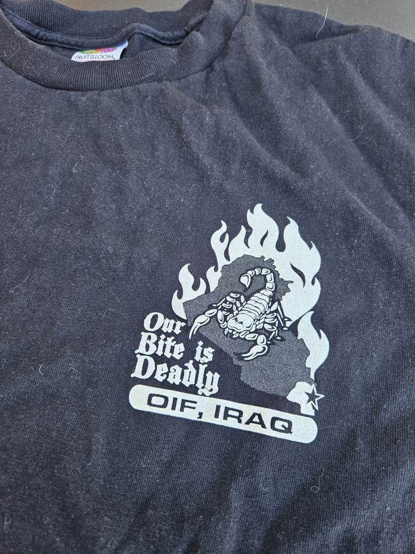 Fruit Of The Loom Our Bite Is Deadley And Hell Is Coming With Us Oif Iraq Tee Size US XL / EU 56 / 4 - 3 Thumbnail