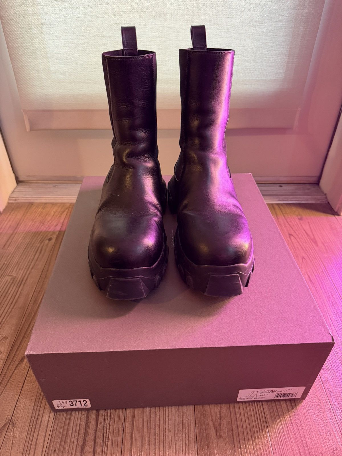 Rick Owens Beetle Bozo Tractor Boots 2023