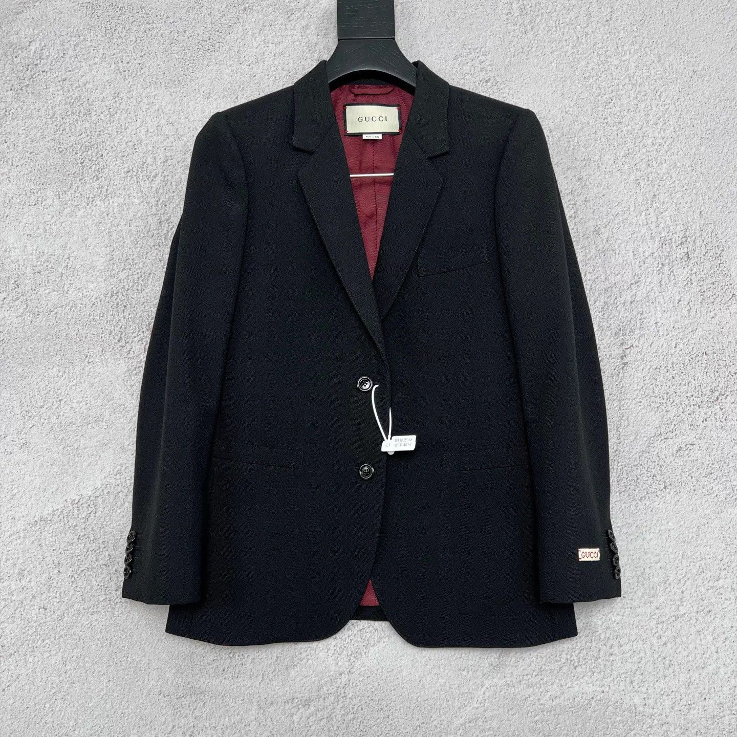 GUCCI wool silk blazer women's single-breasted 40