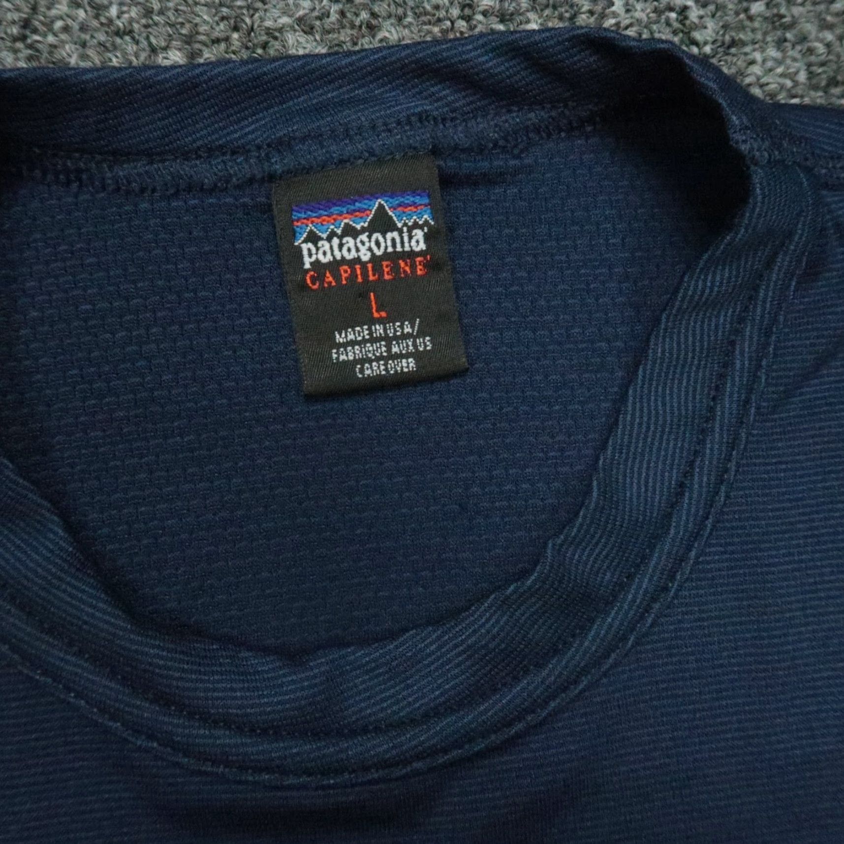 Patagonia VINTAGE Patagonia Pullover Mens Large Blue Capilene Baselayer Crew USA Size US L / EU 52-54 / 3 - 3 Thumbnail