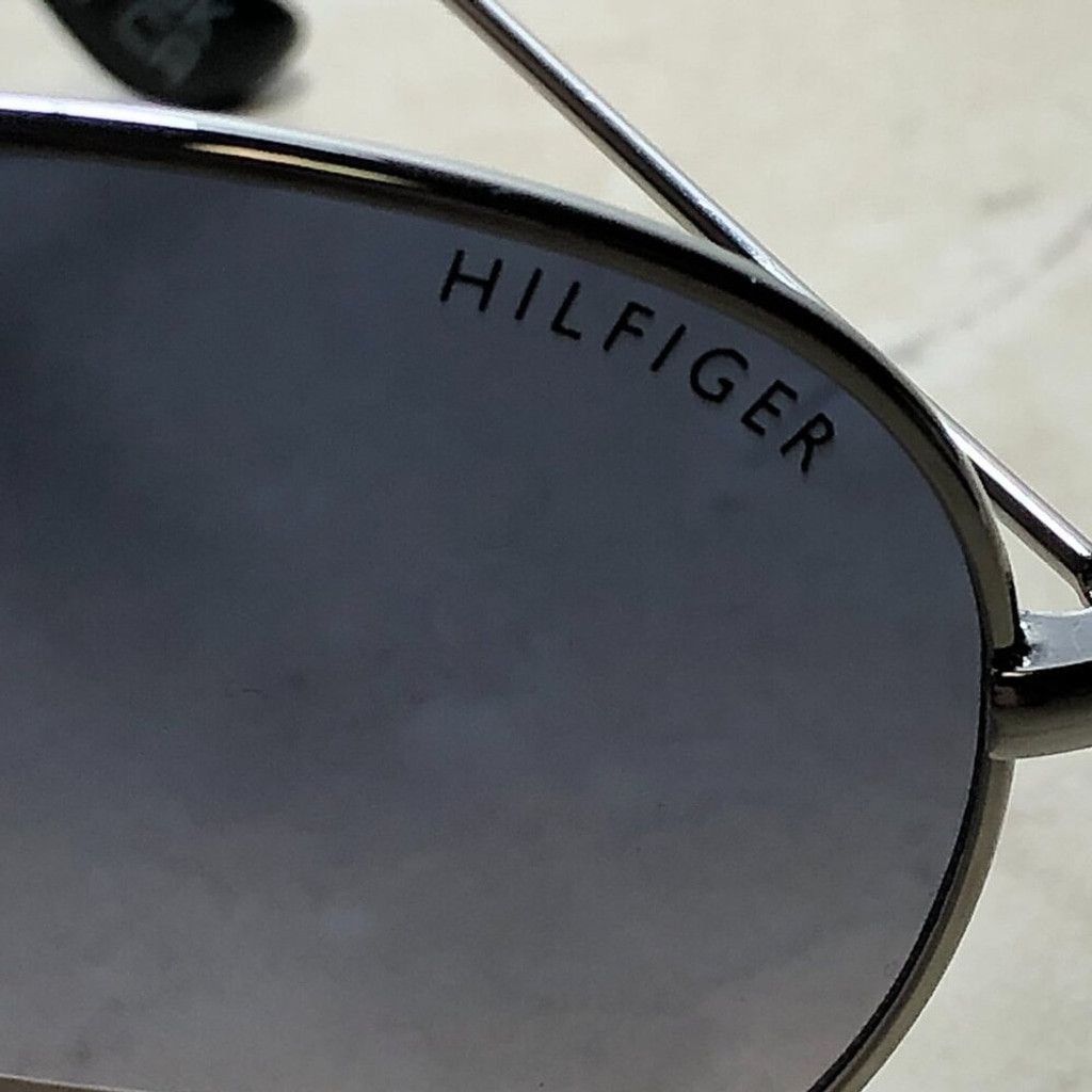 Tommy Hilfiger Tommy Hilfiger Silver & Black Aviator Sunglasses Size ONE SIZE - 3 Thumbnail