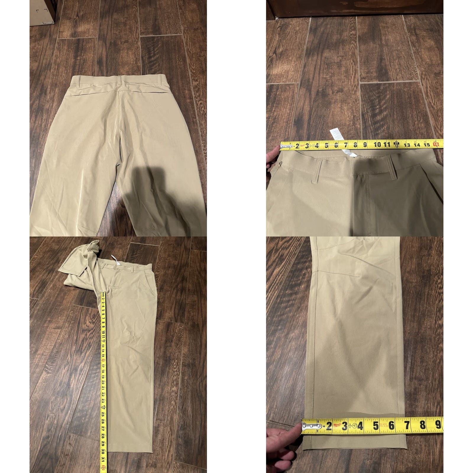 Fabletics NWT Fabletics The Only Pant Beige 31x30 Men's Regular Pocket Breathable Moisture Wicking Stretch Size US 31 - 8 Thumbnail