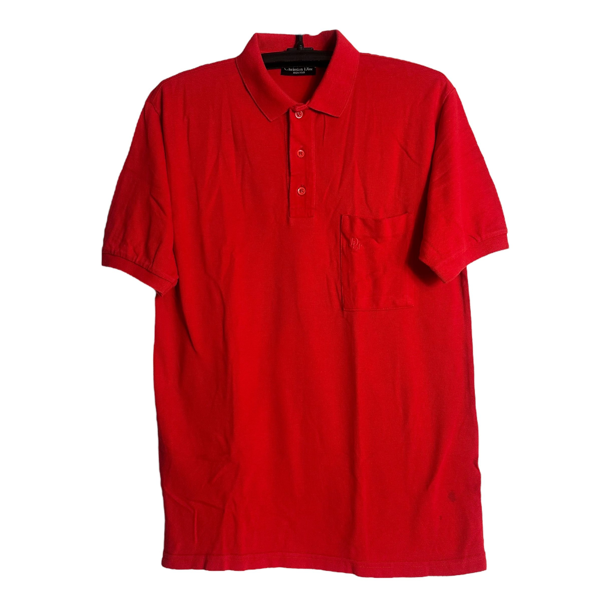 Christian Dior Monsieur 🔥RARE🔥Vintage Christian Dior Single Pocket Polo Shirt Size US M / EU 48-50 / 2 - 1 Thumbnail