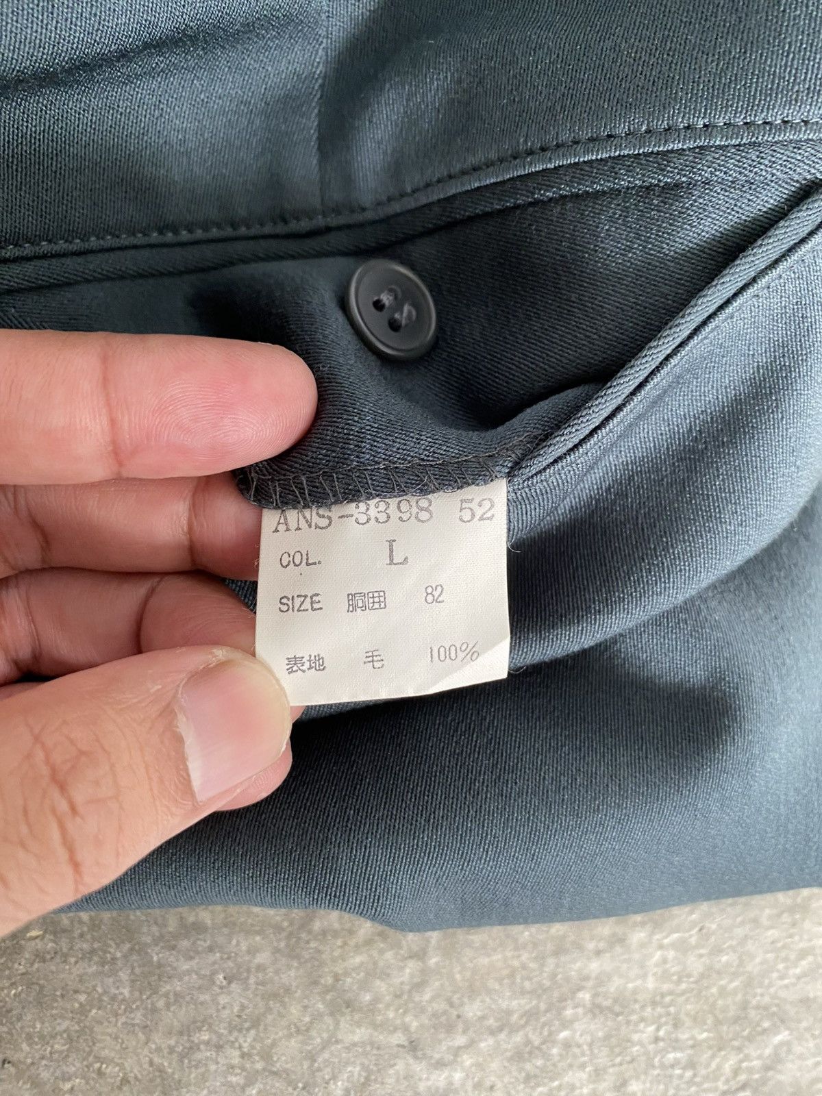 Christian Dior Monsieur 90’s CD Wool Gabardine Pleated Wide Trouser Pants Size US 33 - 15 Thumbnail