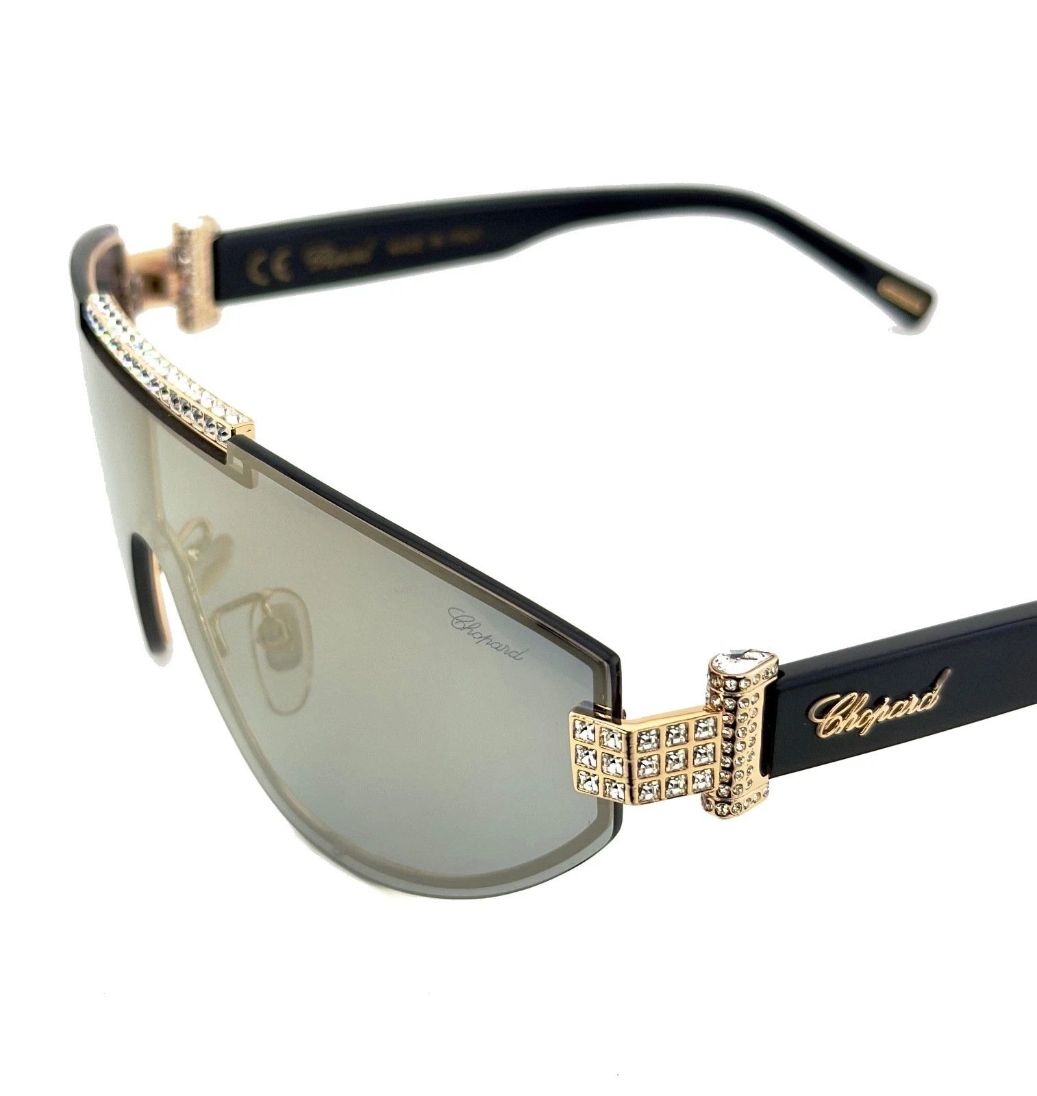 Chopard CHOPARD Black Gold Mirrored High Jewelry SCHF09S F09S Size ONE SIZE - 6 Thumbnail