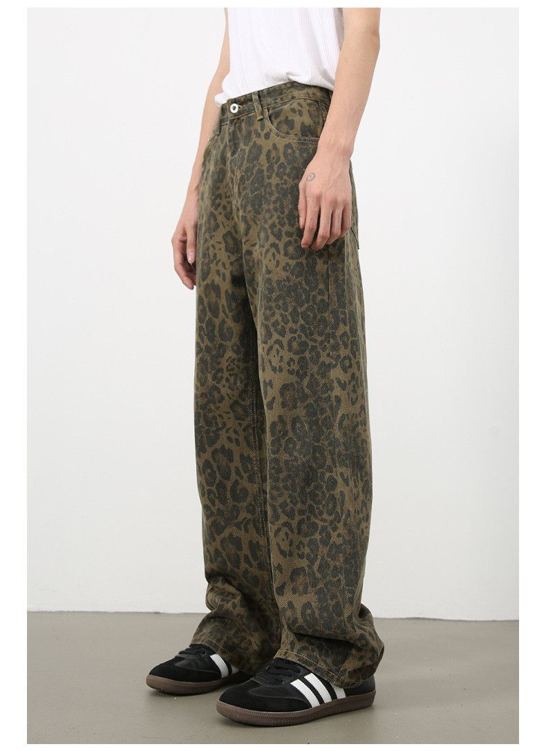 Japanese Brand × Jean American leopard camouflage vintage washed distressed jeans Size US 34 / EU 50 - 6 Thumbnail