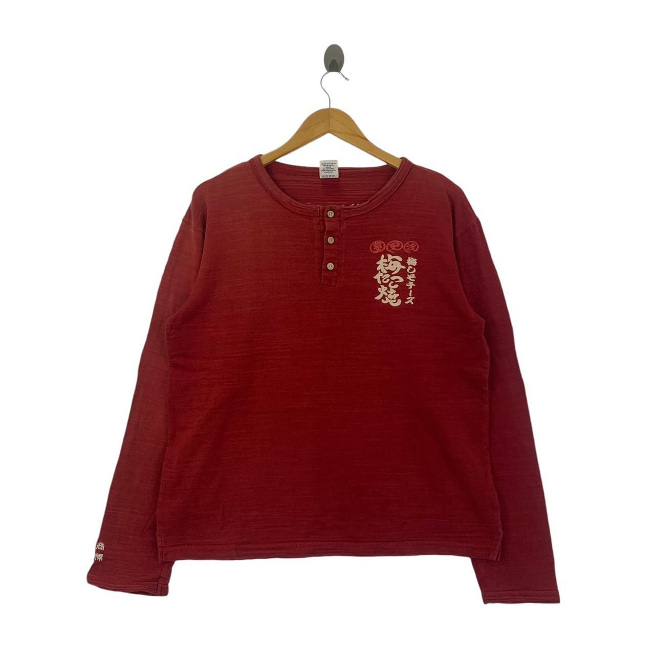 Vintage Vintage JAPAN TRADITIONAL RAMEN Henley Tee Shirt Size L / US 10 / IT 46 - 1 Thumbnail
